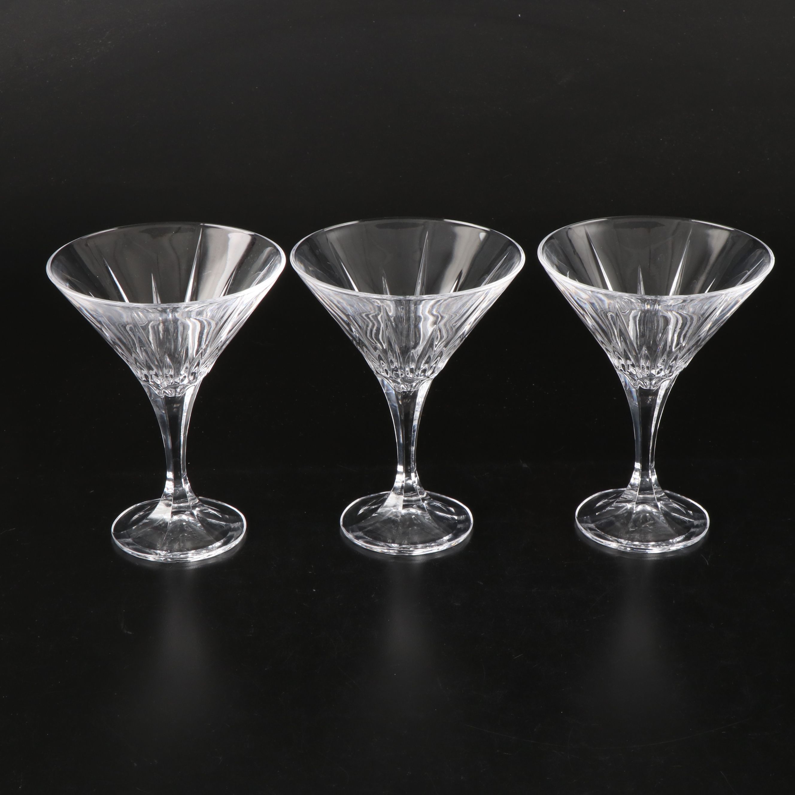 Godinger "Ingrid" Crystal Martini Glasses