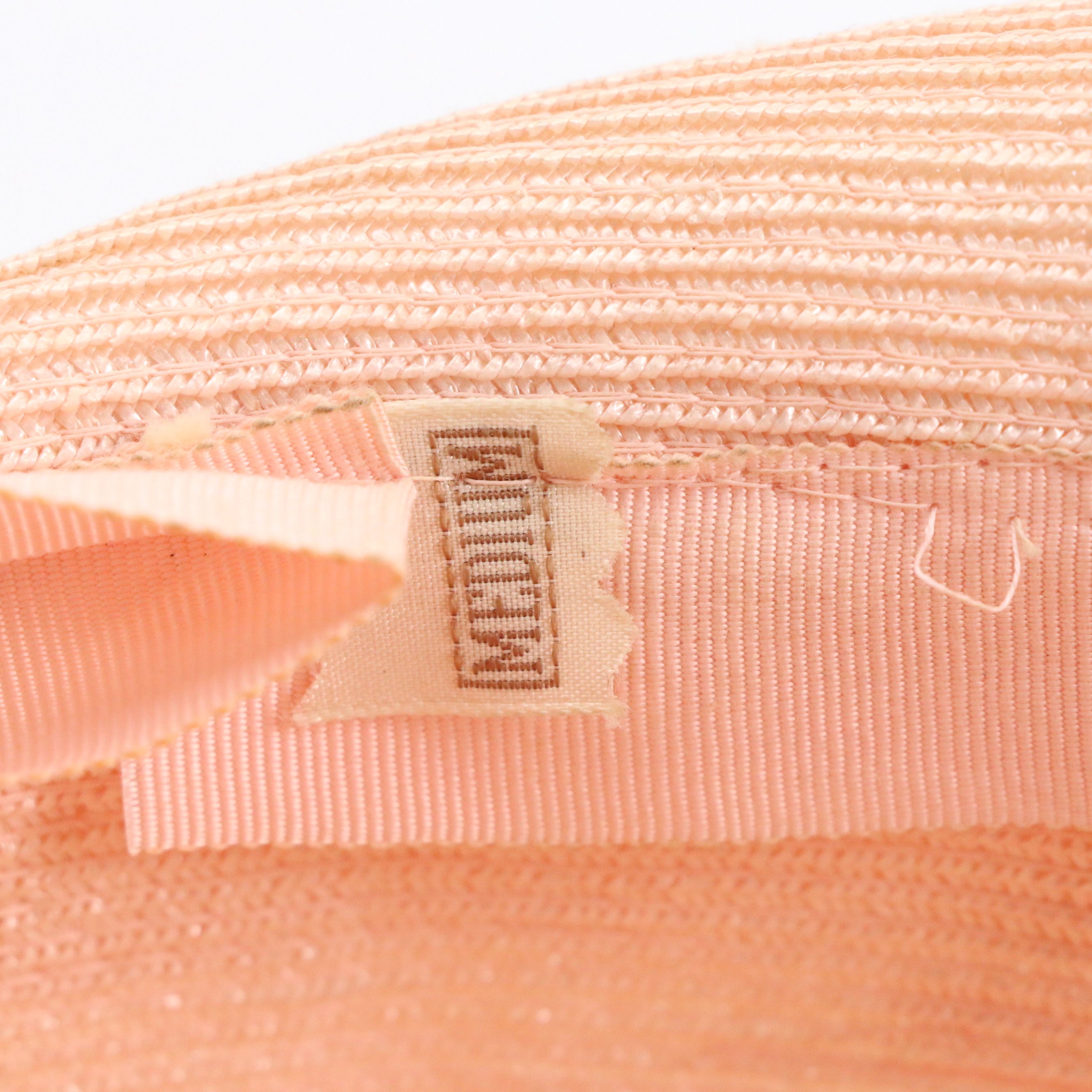 Side-Brim Cloche Hat in Woven Synthetic Straw with Hat Box