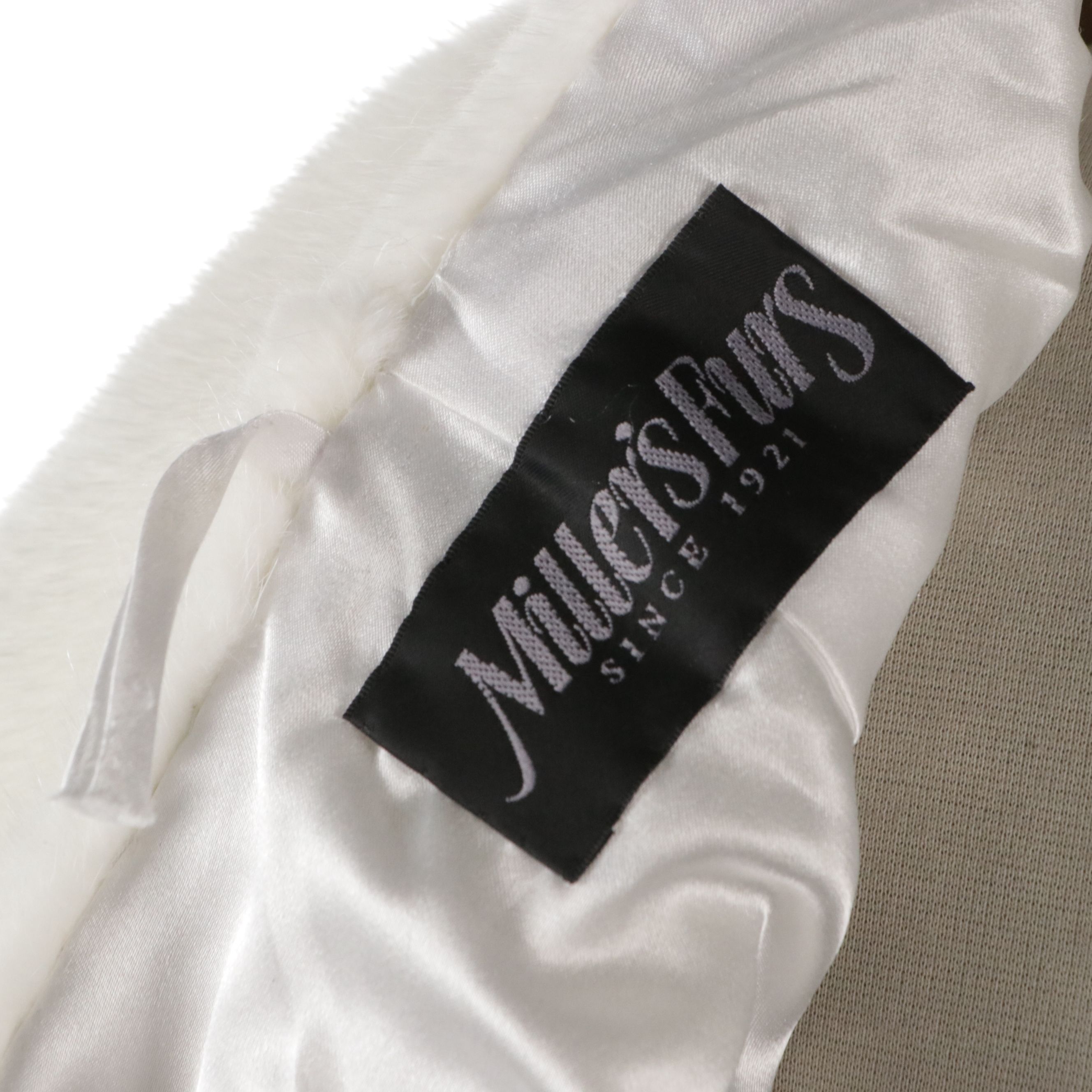 White Mink Fur Shrug from Miller's Furs