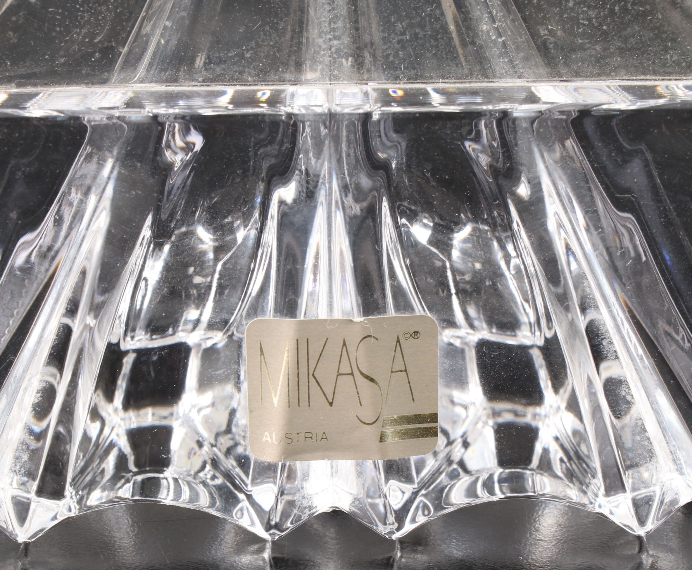 Mikasa "Monarch" Crystal Picture Frame with Other Crystal Cases