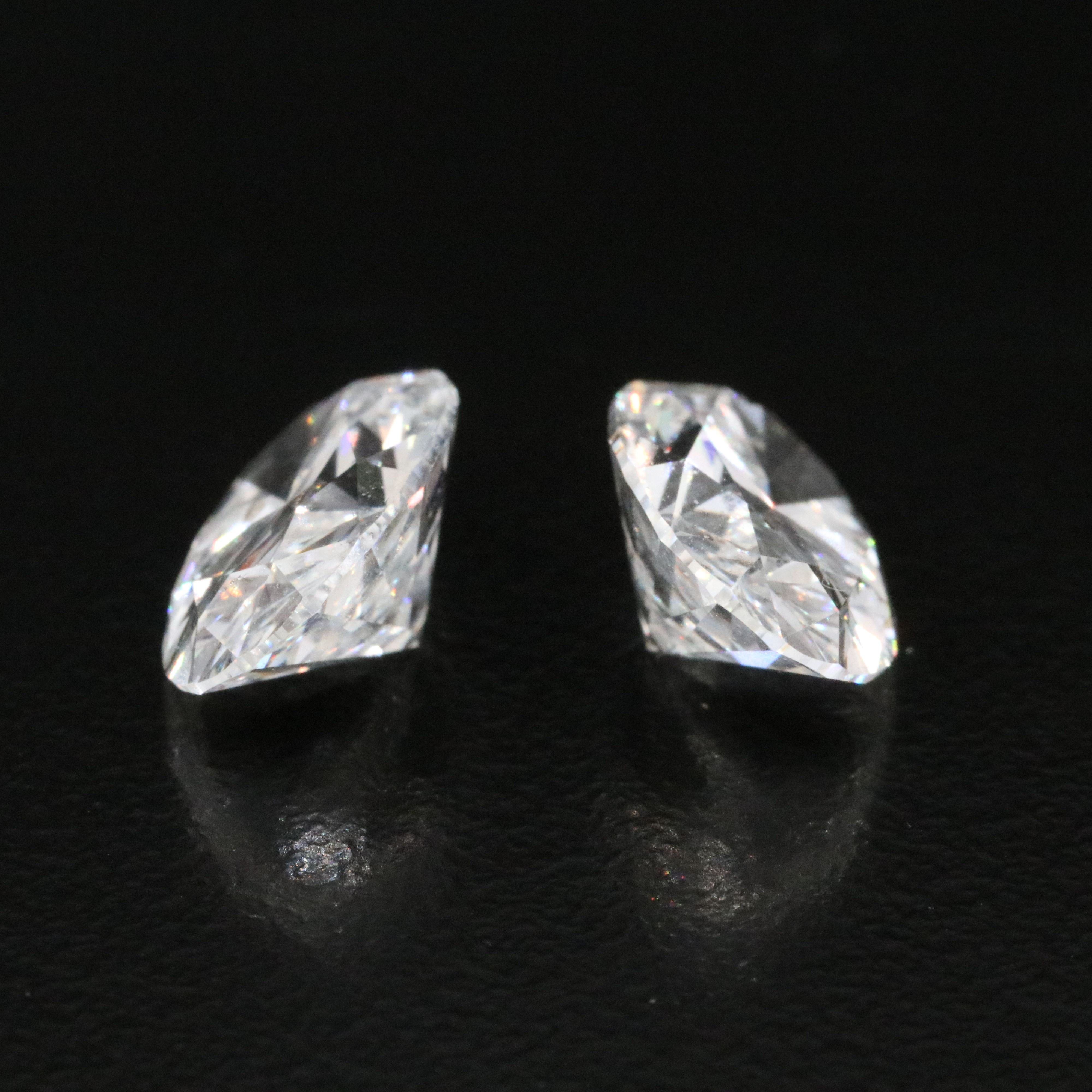 Loose 7.12 Lab Grown Diamonds Oval Pair