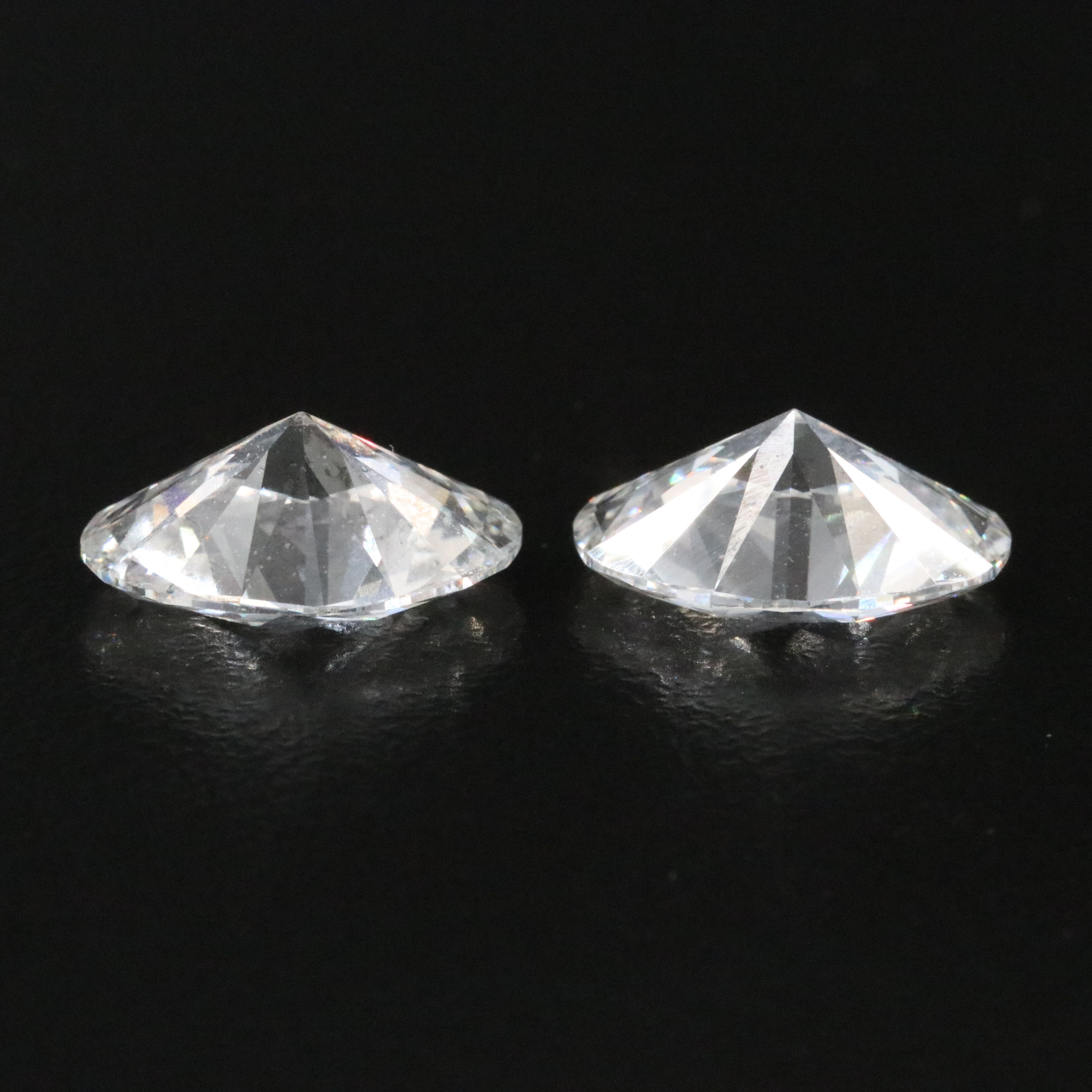 Loose 7.12 Lab Grown Diamonds Oval Pair