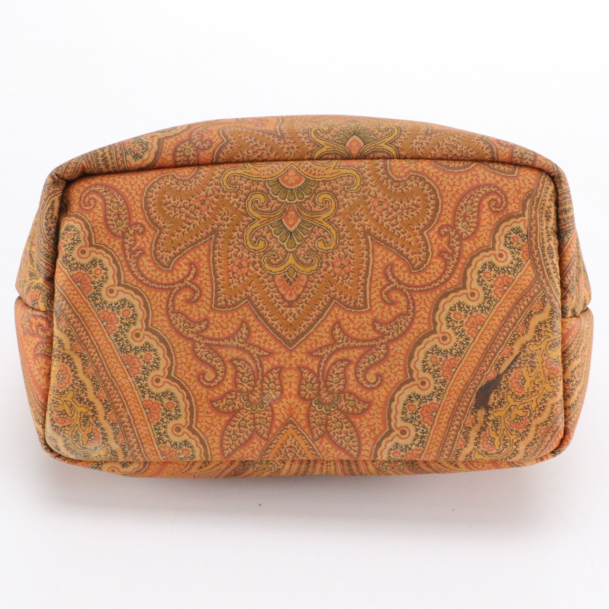 ETRO Snap Top Handle Small Hobo Bag in Paisley Printed Nylon Canvas