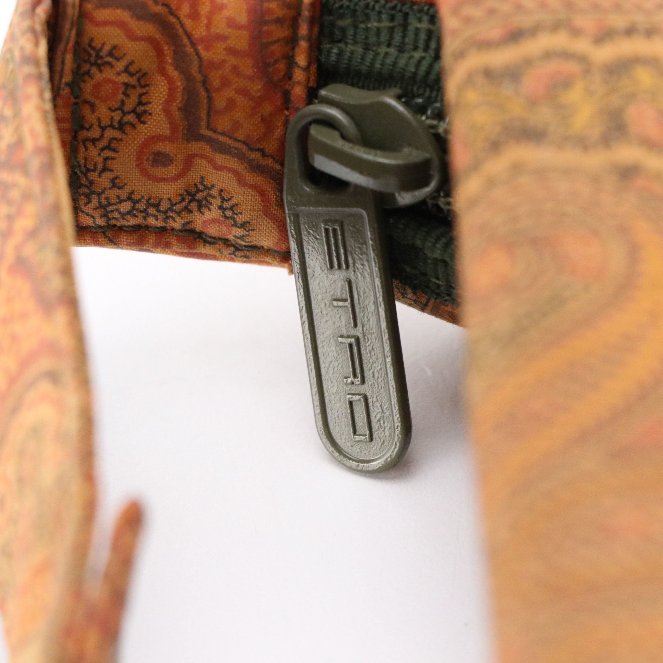 ETRO Snap Top Handle Small Hobo Bag in Paisley Printed Nylon Canvas