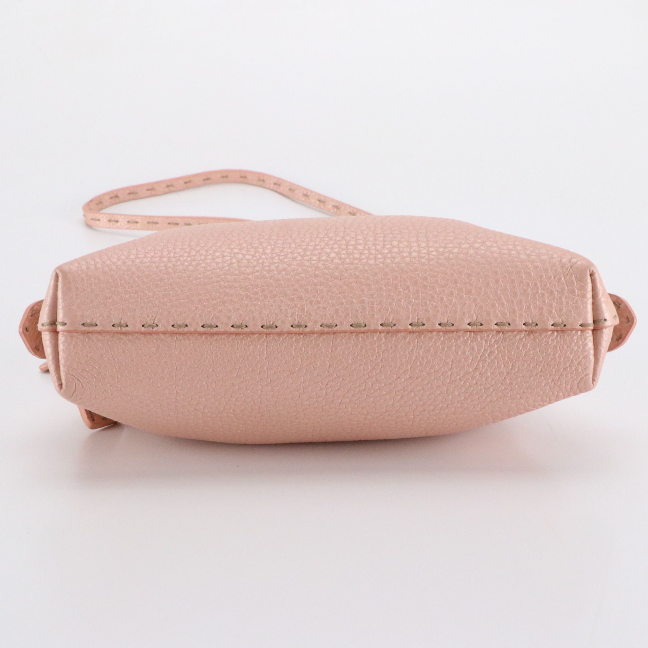 Fendi Selleria Small Doctors Crossbody Bag in Blush Pink Pearlescent Leather