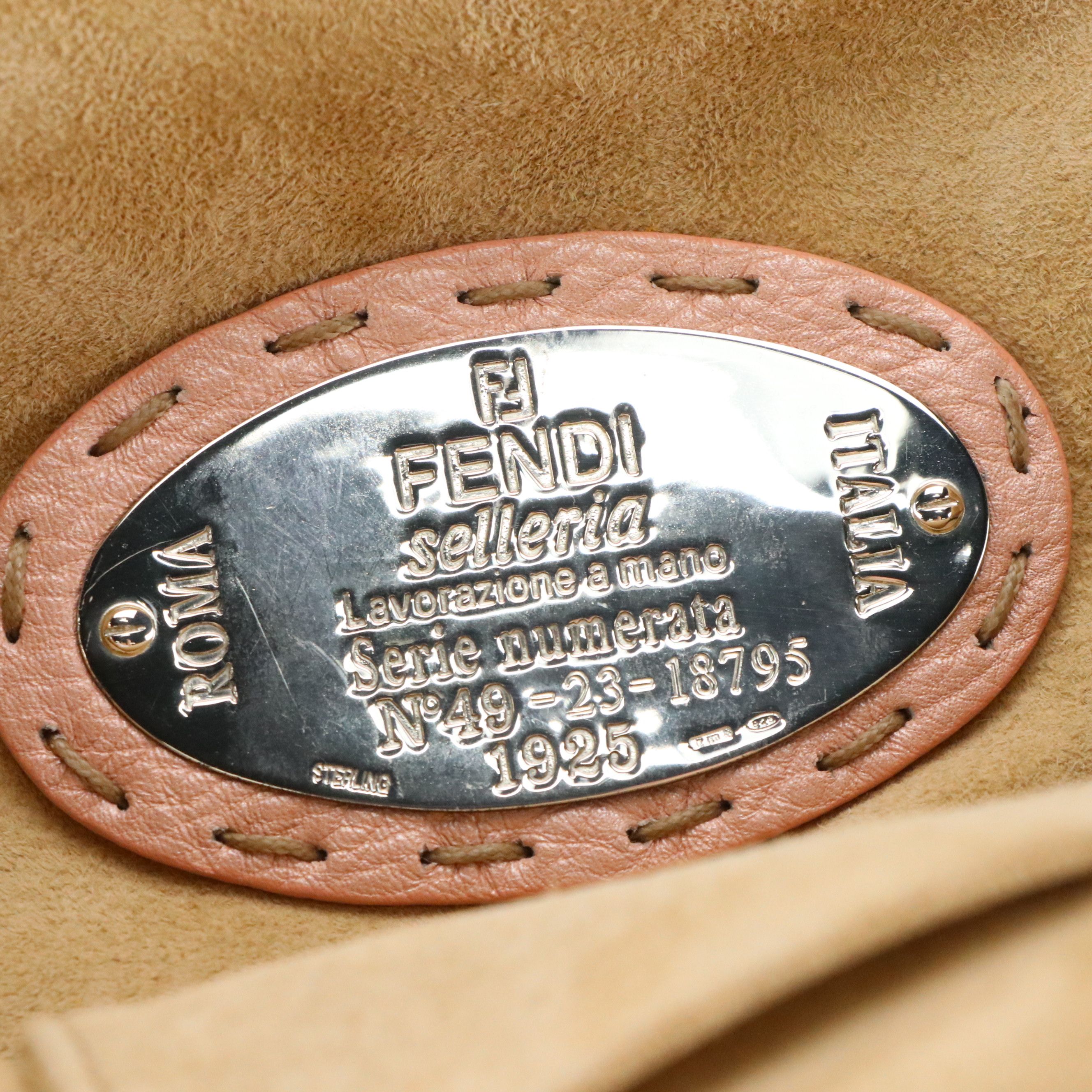 Fendi Selleria Small Doctors Crossbody Bag in Blush Pink Pearlescent Leather