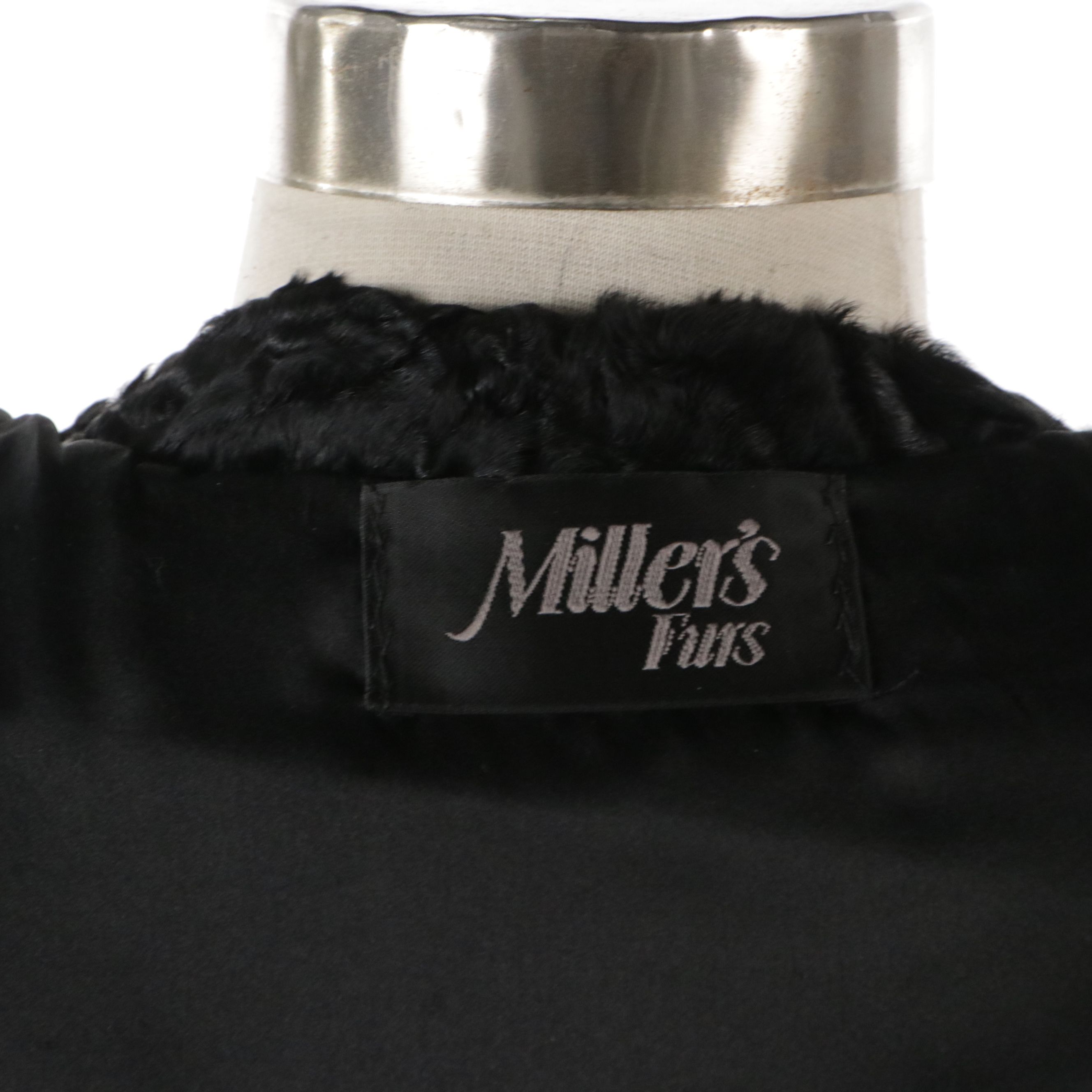 Swakara Lamb Fur Jacket with Mink Fur Trim from Miller's Furs