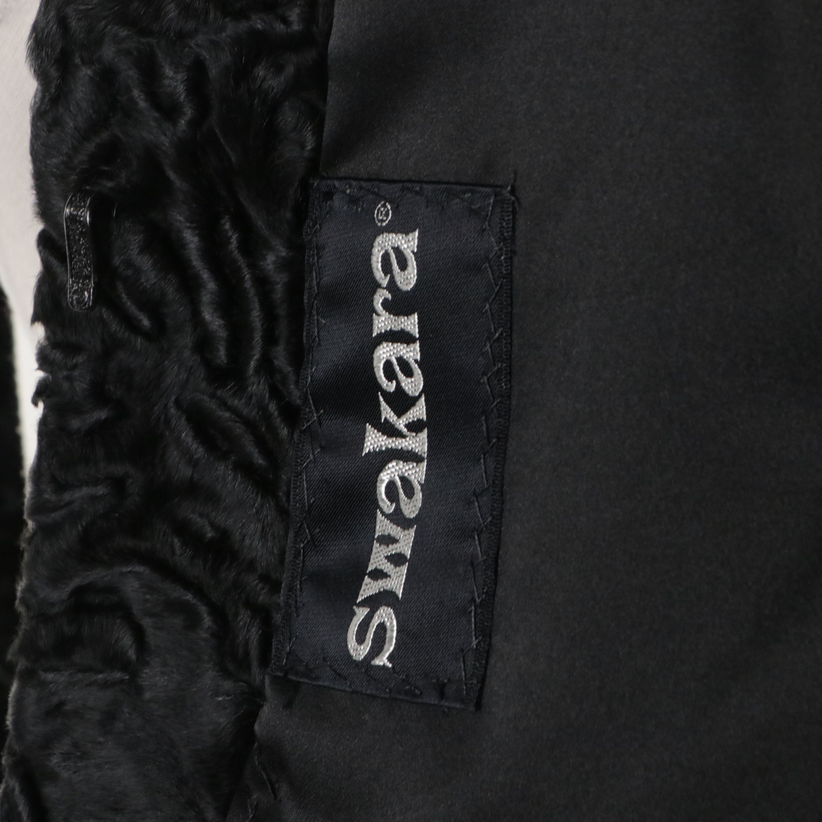 Swakara Lamb Fur Jacket with Mink Fur Trim from Miller's Furs