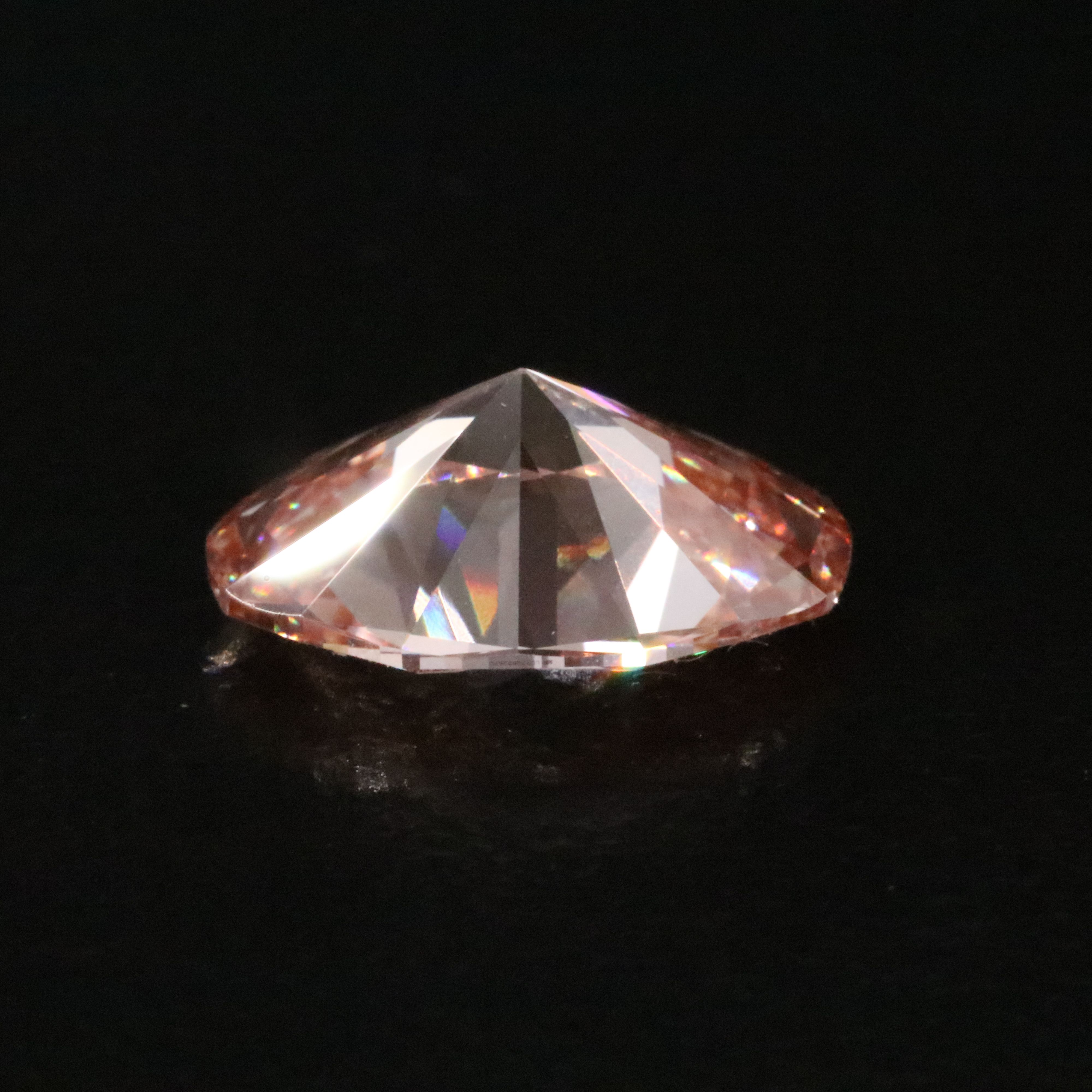 Loose 2.05 CT Lab Grown Diamond Fancy Vivid Orangy Pink Diamond with IGI Report