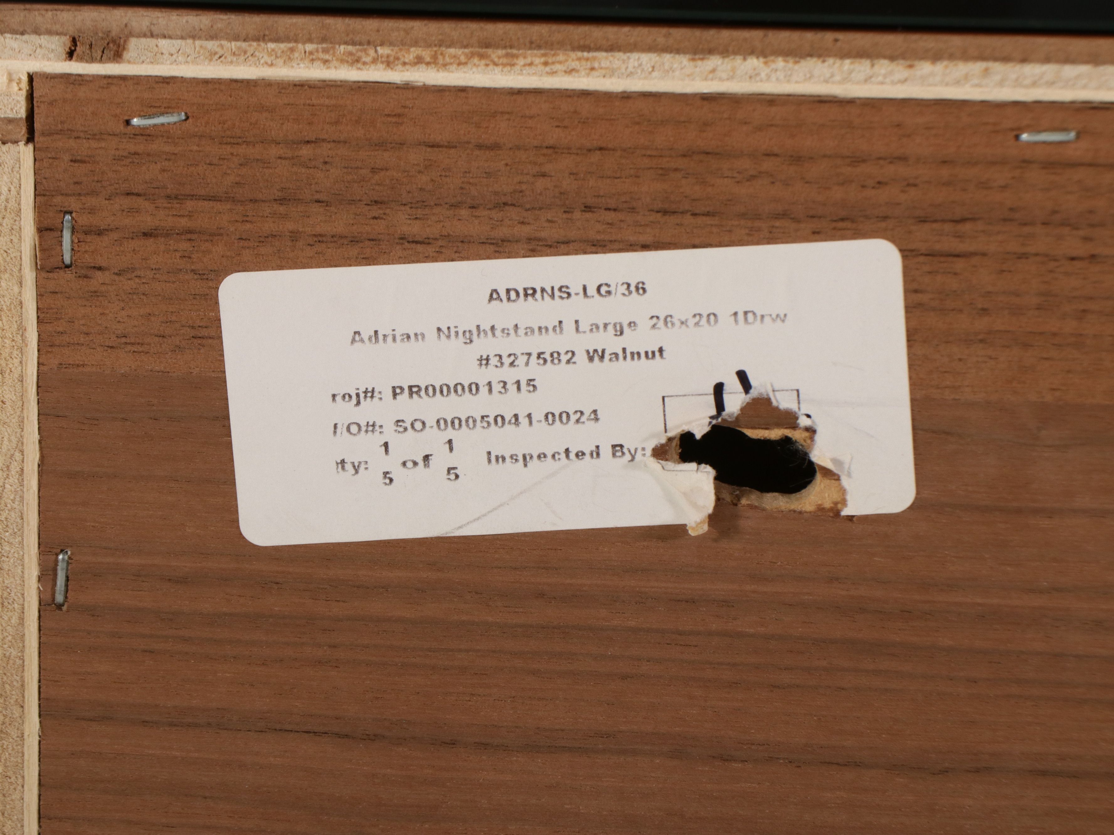 Pair of Room & Board "Adrian" Walnut Nightstands