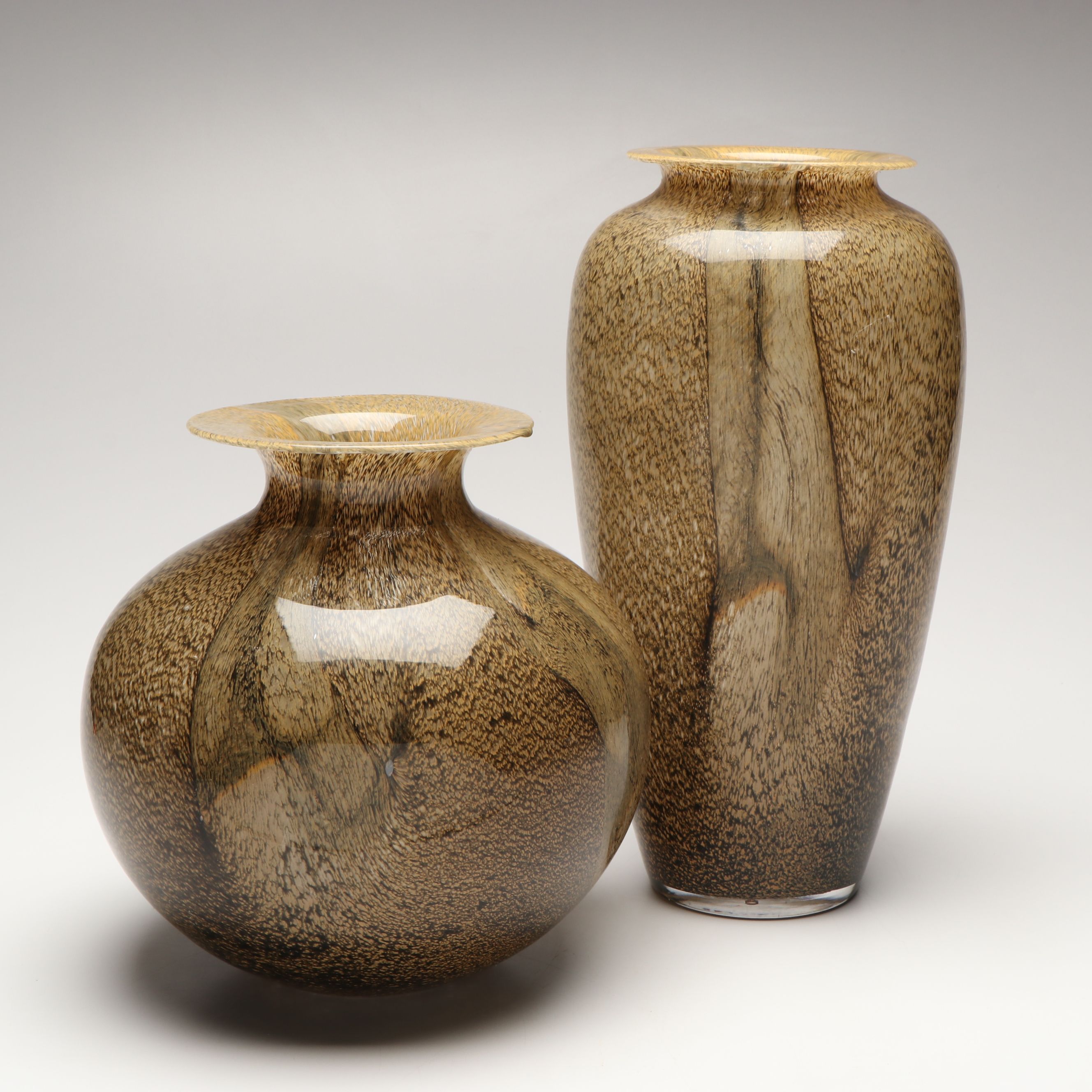 Azzurra Vetreria Artistica Italian Handblown Art Glass Vases