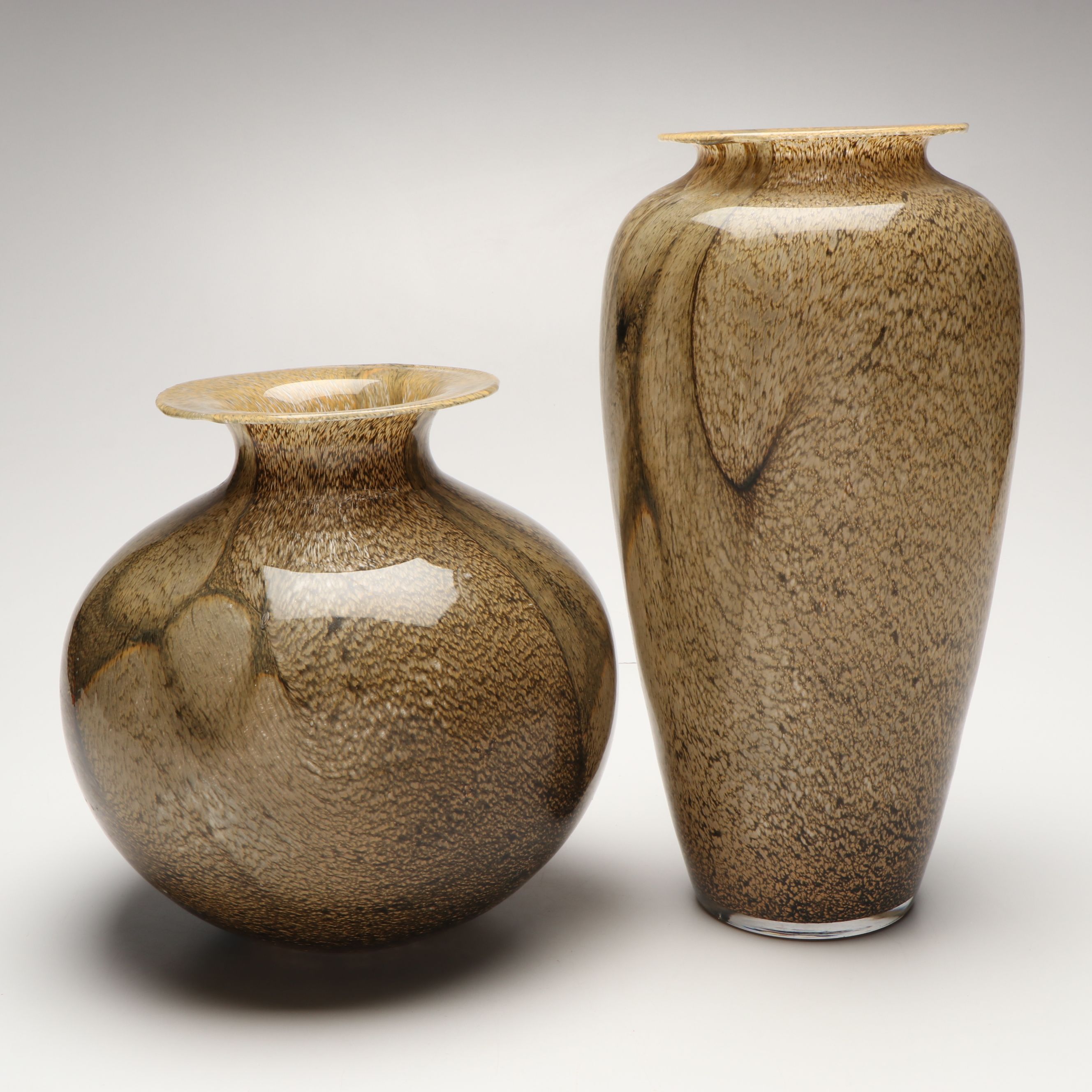 Azzurra Vetreria Artistica Italian Handblown Art Glass Vases