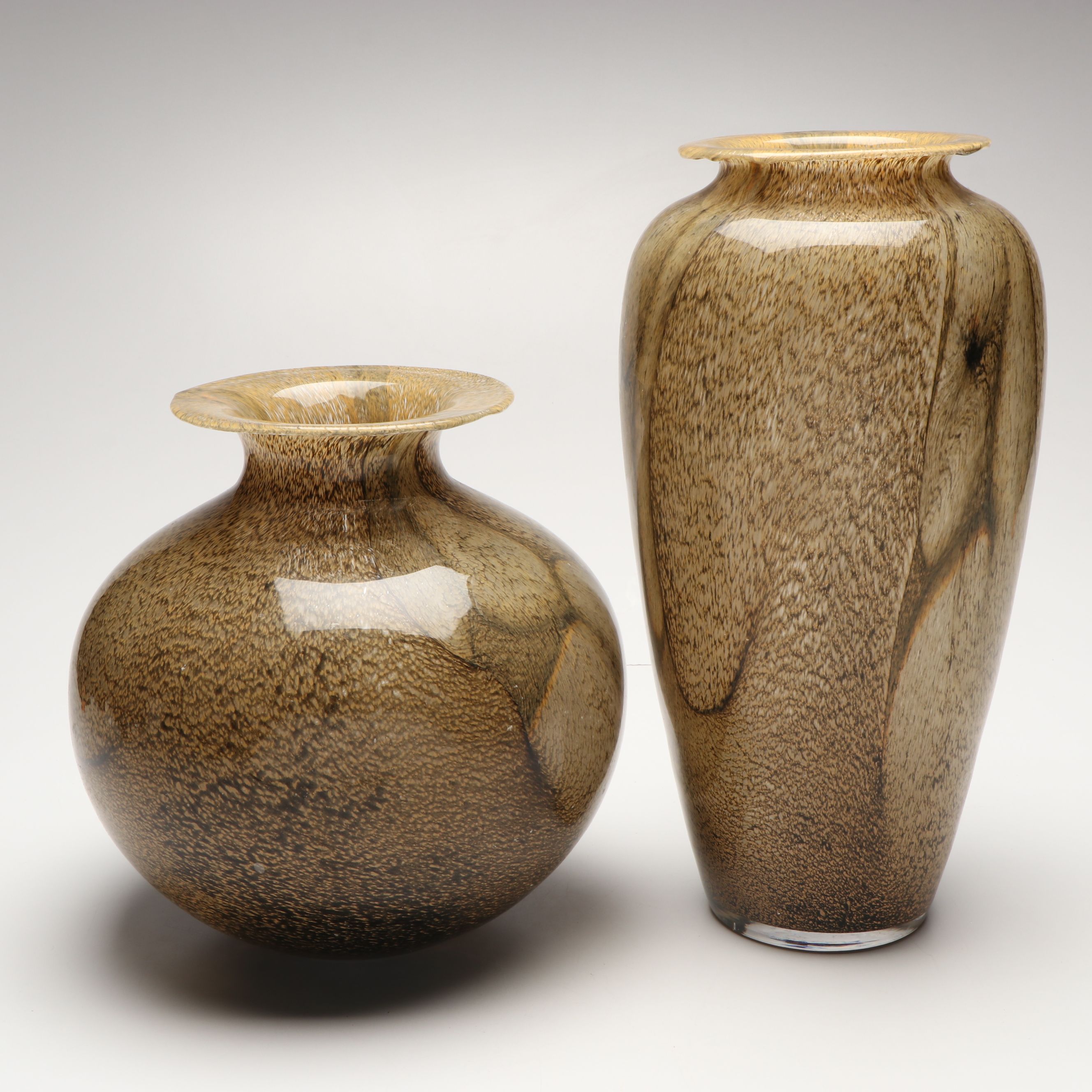 Azzurra Vetreria Artistica Italian Handblown Art Glass Vases