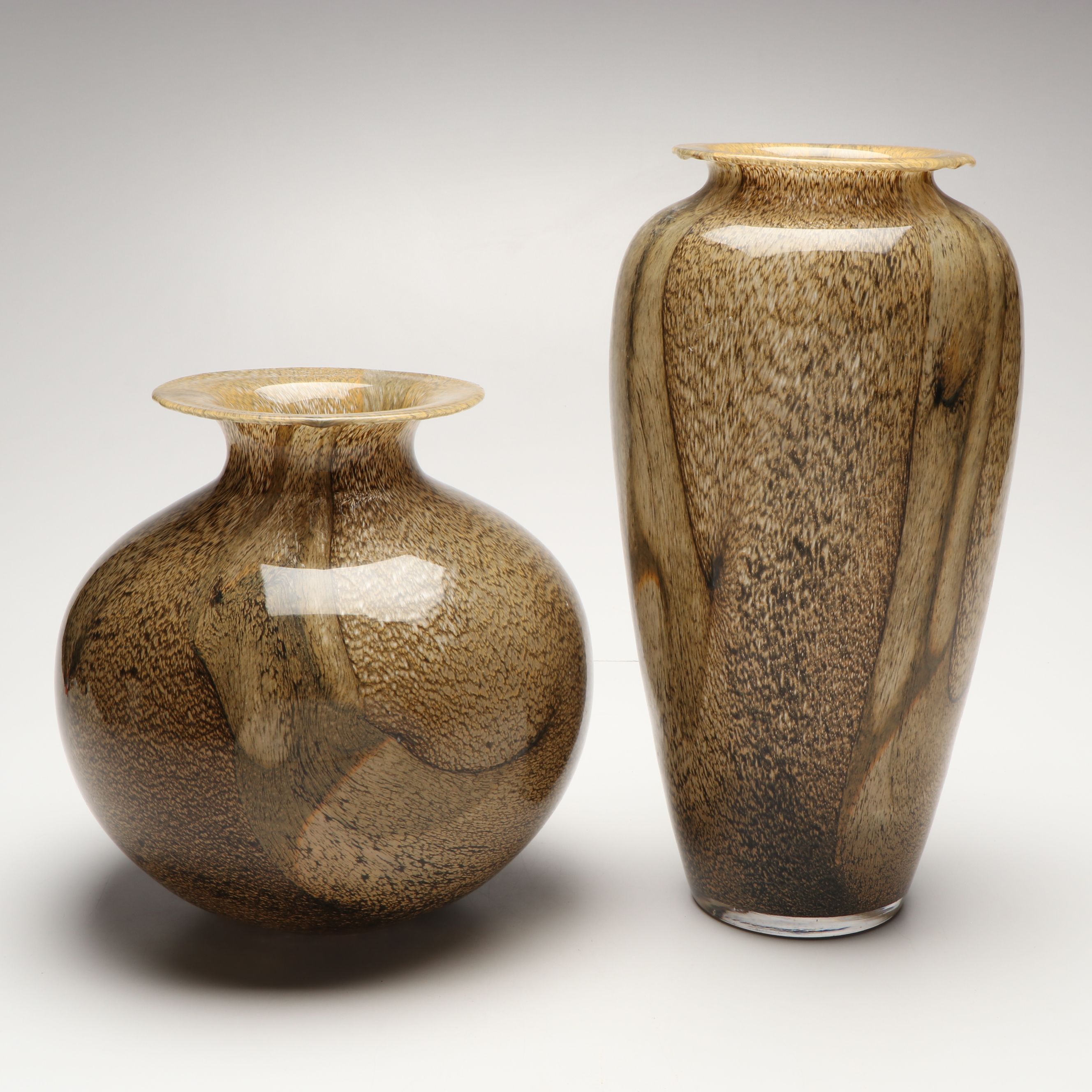 Azzurra Vetreria Artistica Italian Handblown Art Glass Vases