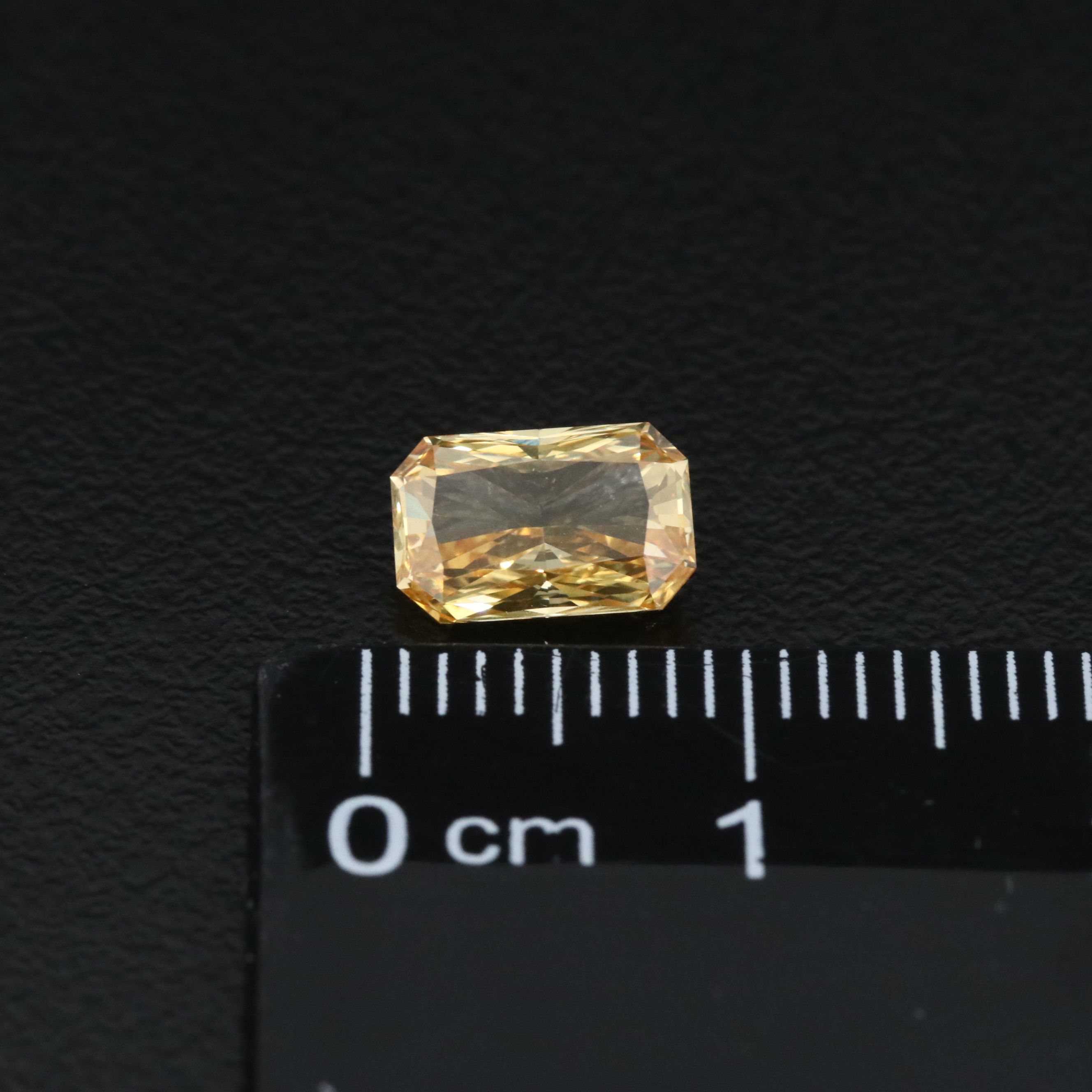 Loose 1.10 CT Lab Grown Fancy Intense Yellow Diamond with IGI Report