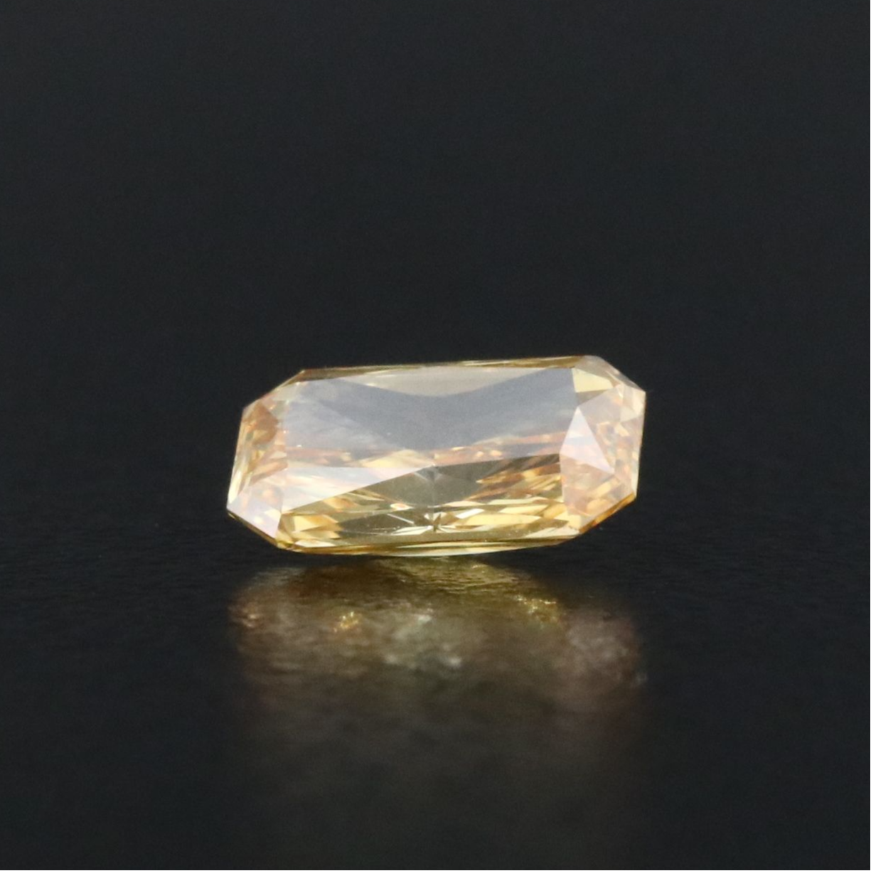Loose 1.10 CT Lab Grown Fancy Intense Yellow Diamond with IGI Report