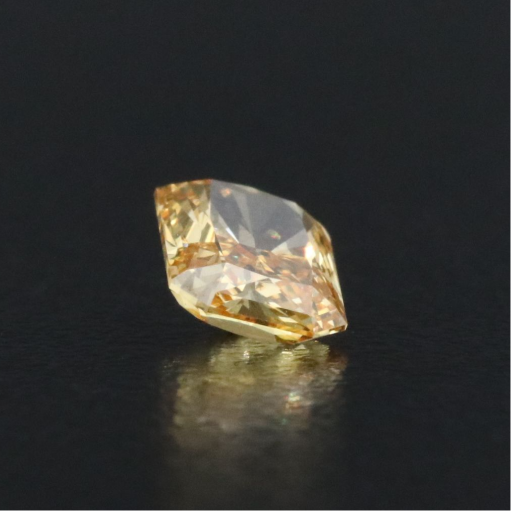Loose 1.10 CT Lab Grown Fancy Intense Yellow Diamond with IGI Report