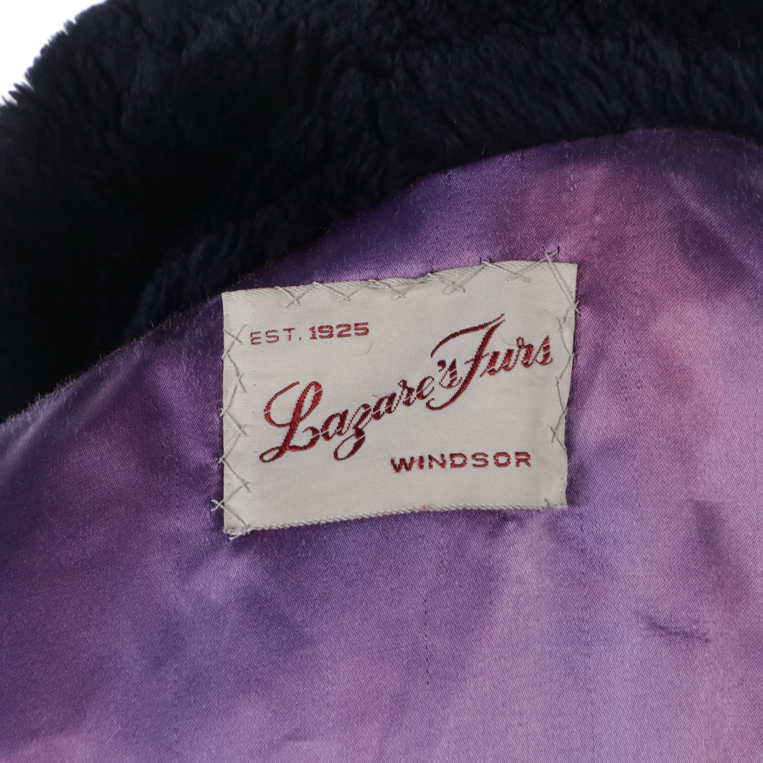 Alfred Sung Dyed Sheared Canadian Beaver Fur Stroller Coat