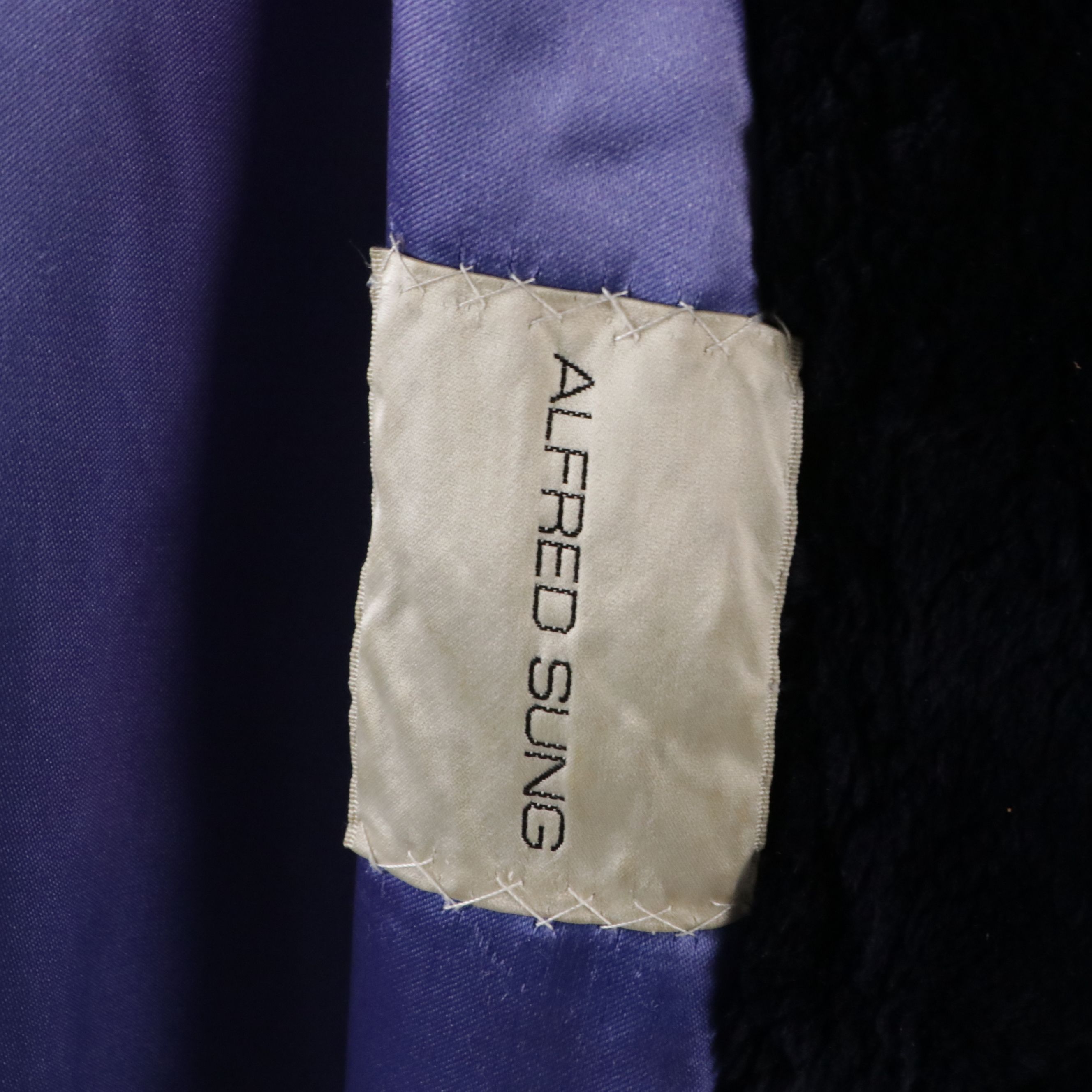 Alfred Sung Dyed Sheared Canadian Beaver Fur Stroller Coat