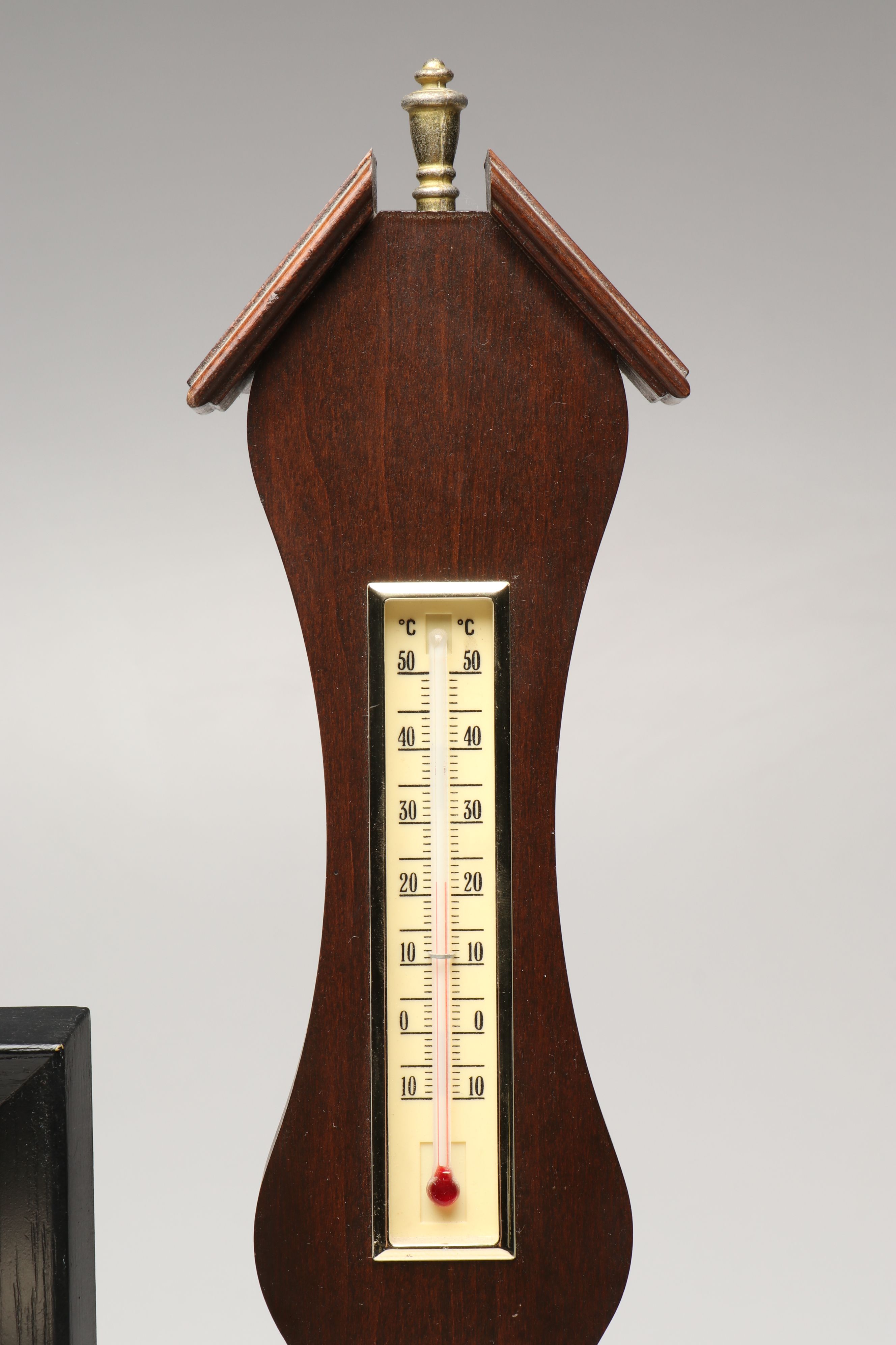 Springfield Banjo-Shaped Mahogany Finish and Rectangle Framed Weather Stations
