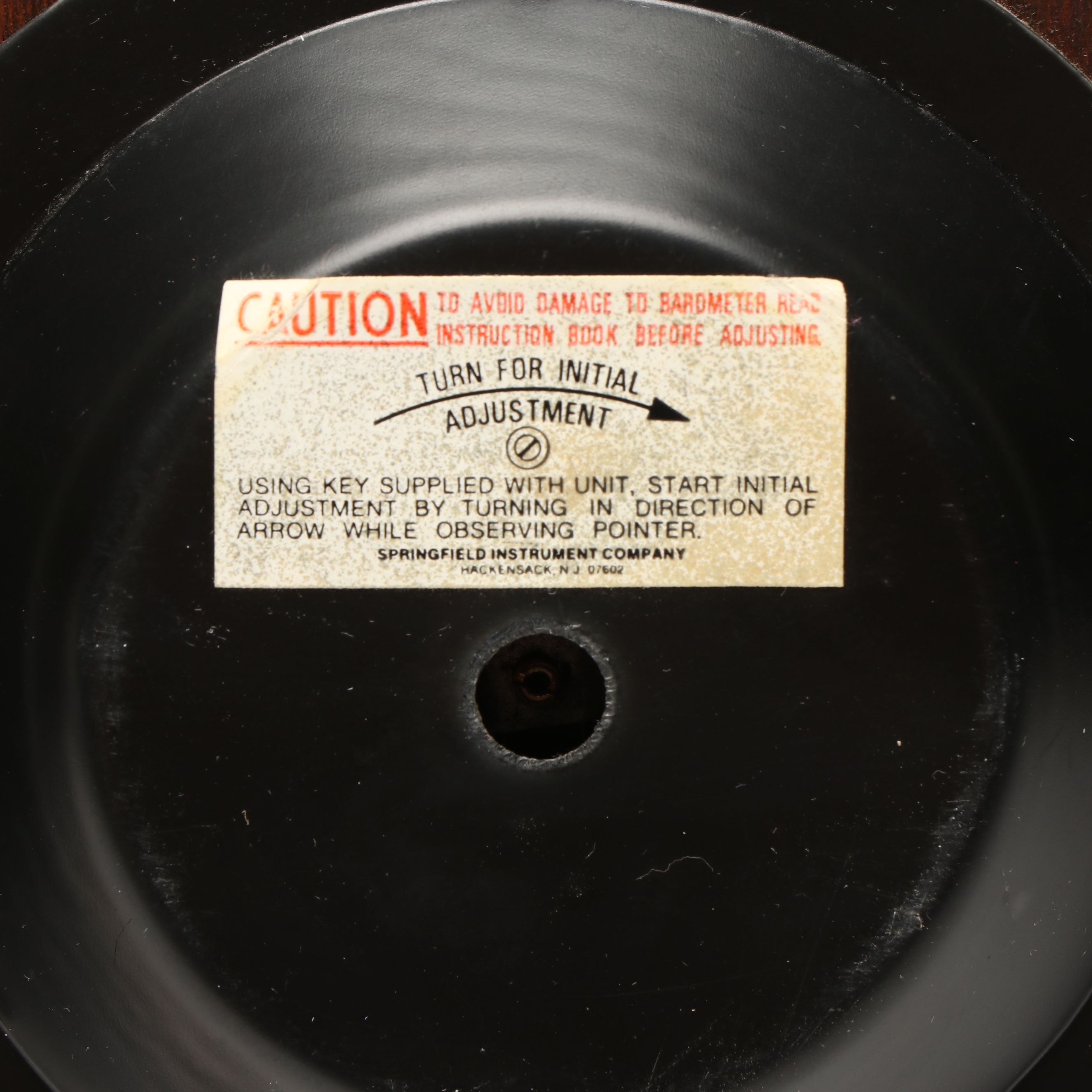 Springfield Banjo-Shaped Mahogany Finish and Rectangle Framed Weather Stations