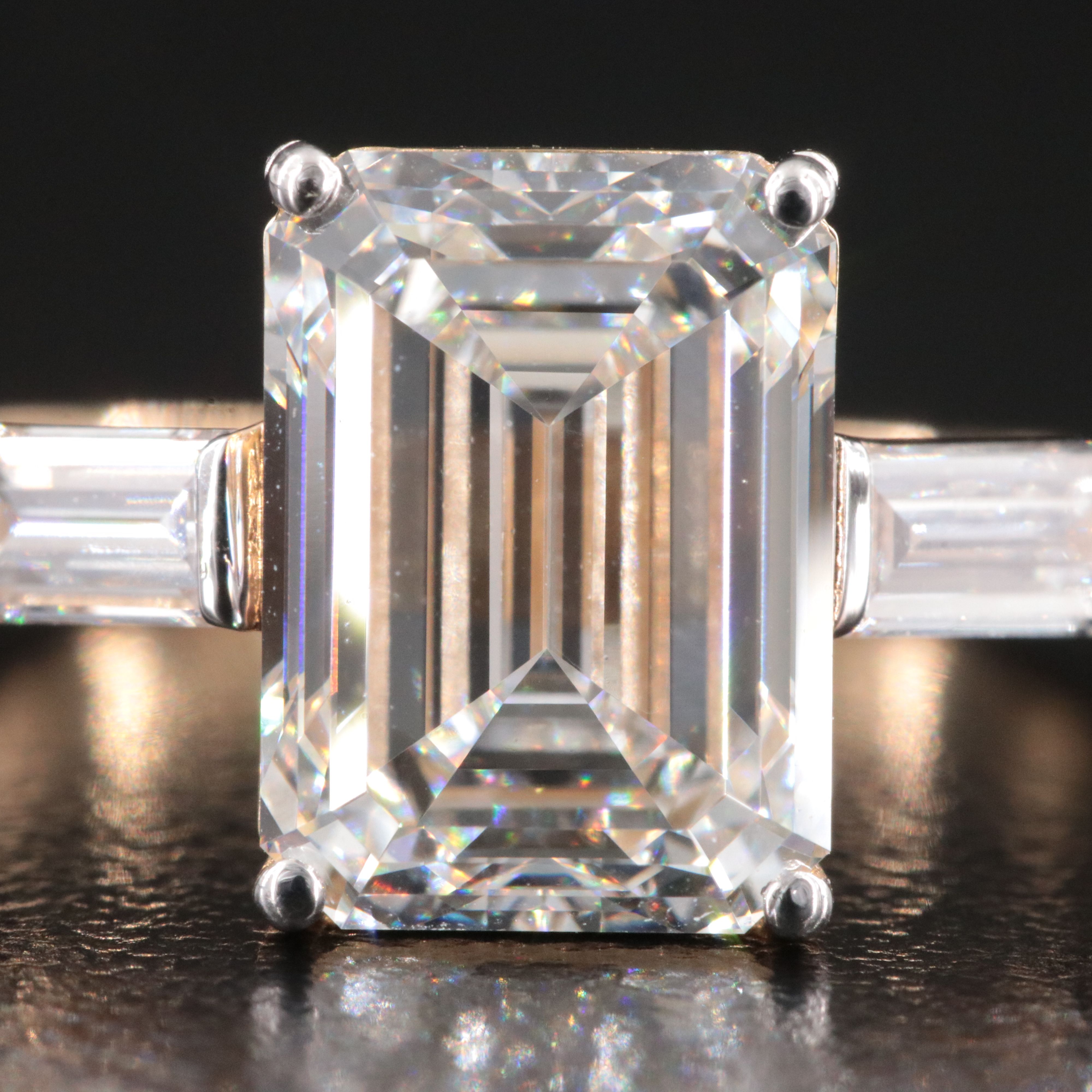 18K 4.31 CTW Lab Grown Diamond Ring with IGI Report