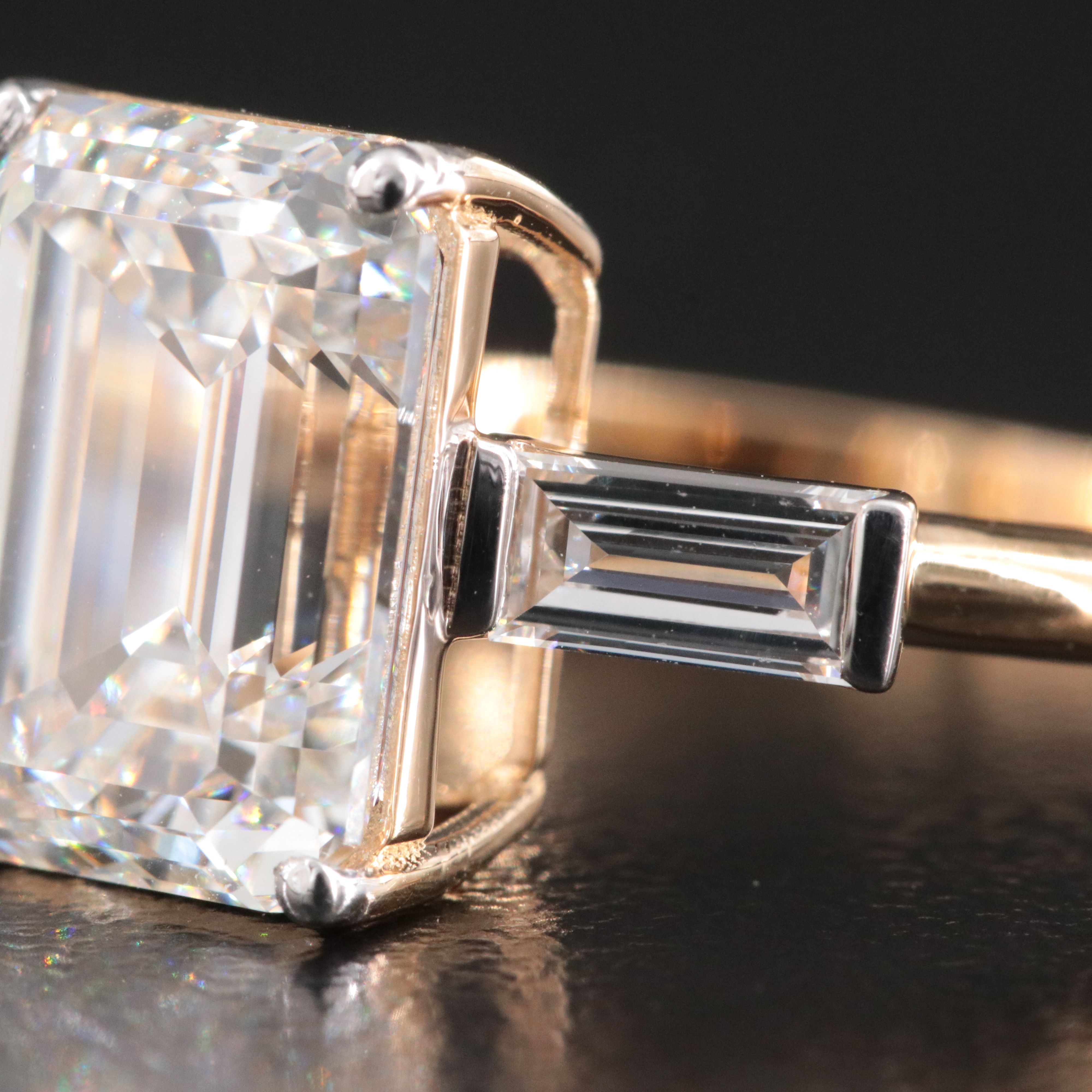 18K 4.31 CTW Lab Grown Diamond Ring with IGI Report