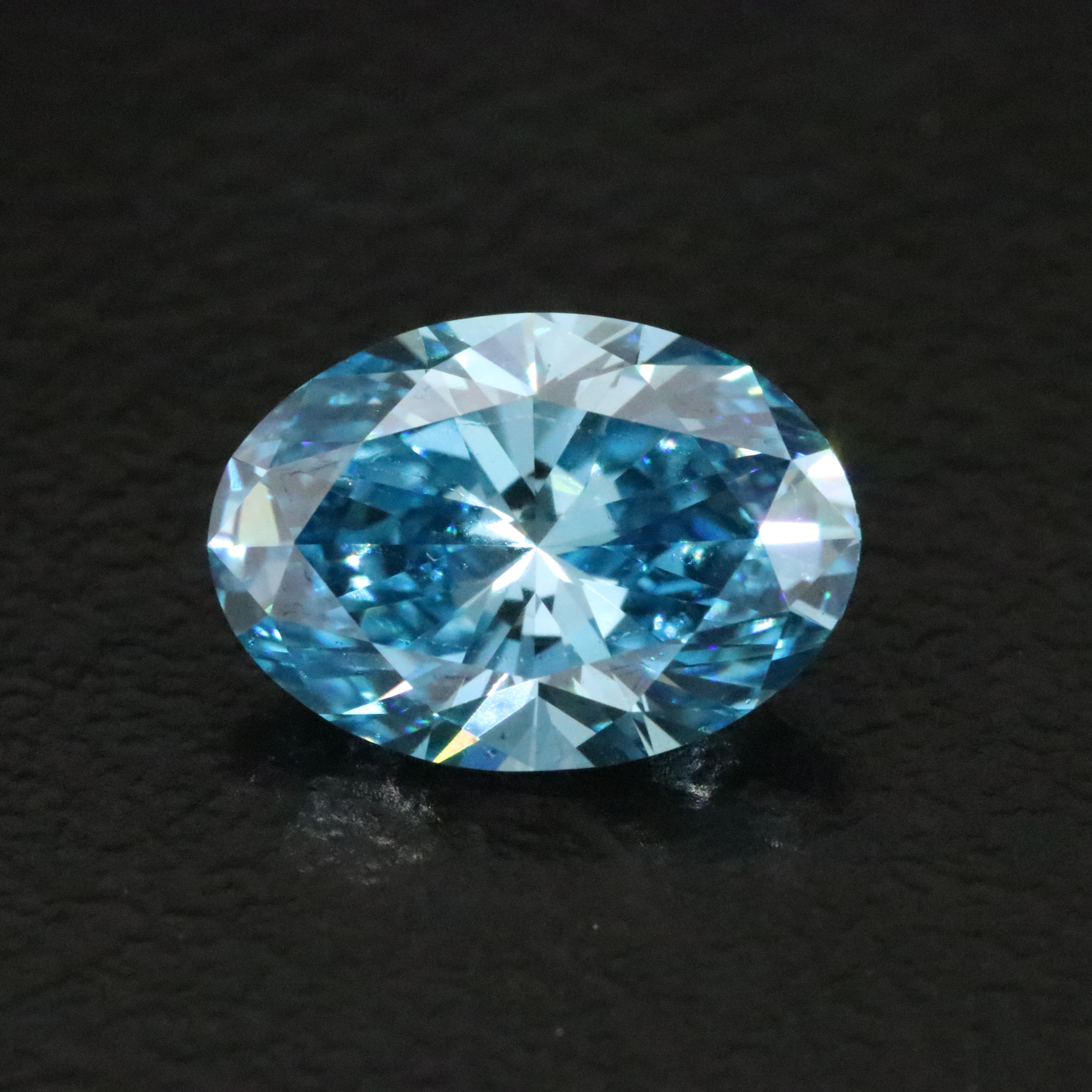Loose 1.52 CT Lab Grown Fancy Vivid Blue Diamond with IGI Report