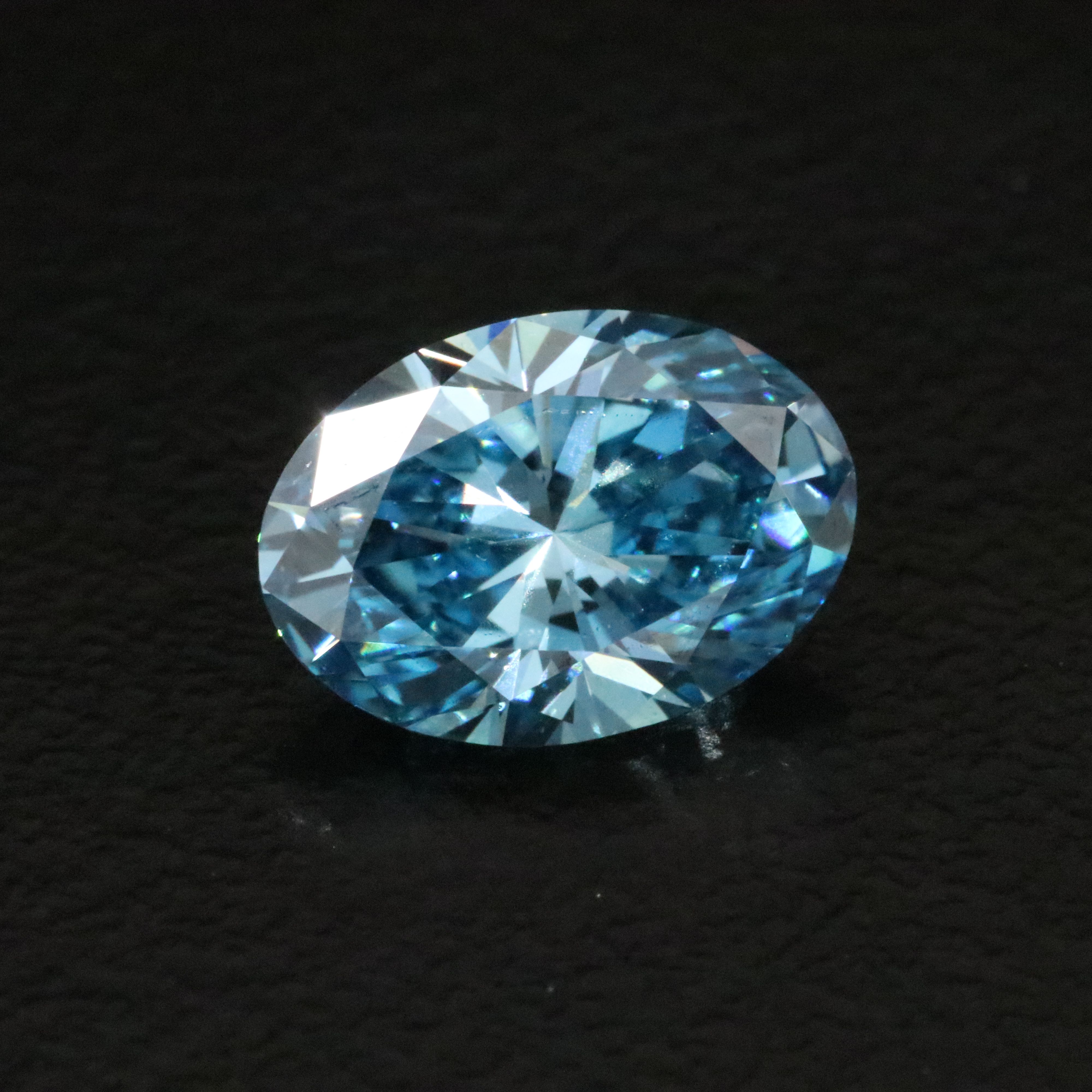 Loose 1.52 CT Lab Grown Fancy Vivid Blue Diamond with IGI Report