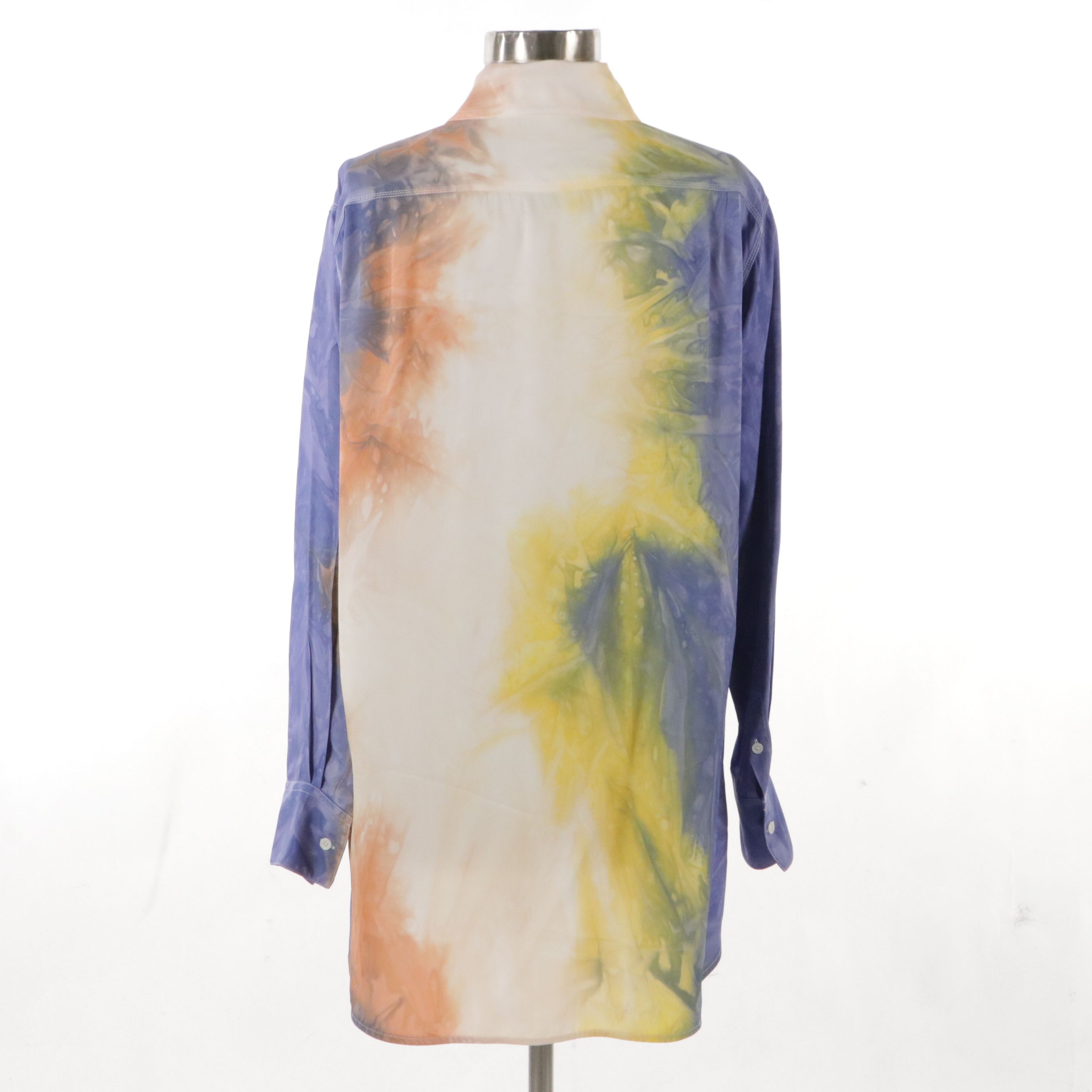 Céline Multicolored Tie Dye Long Sleeve Button Down Shirt