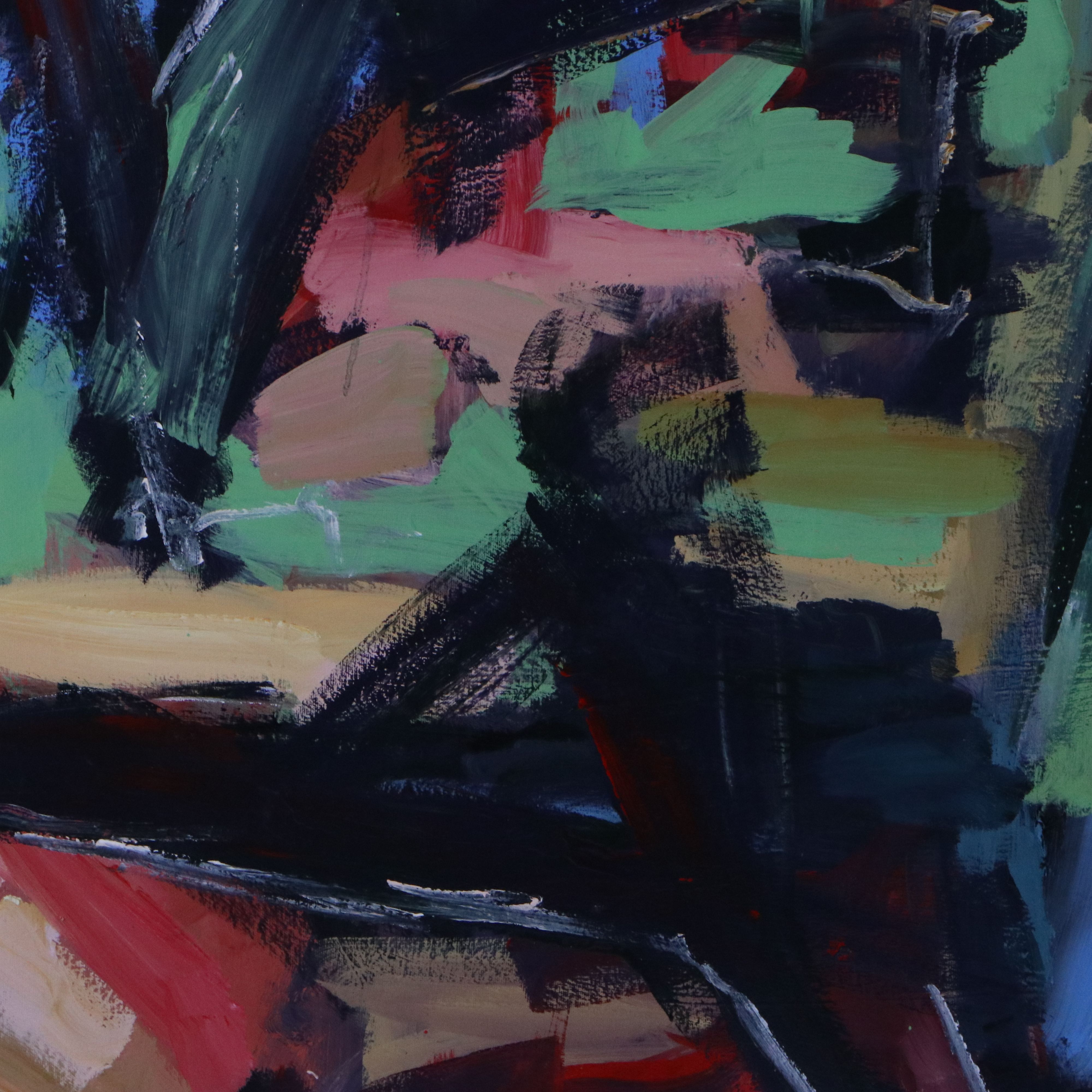 Dan Byl Abstract Acrylic Painting "The Deal," 2016