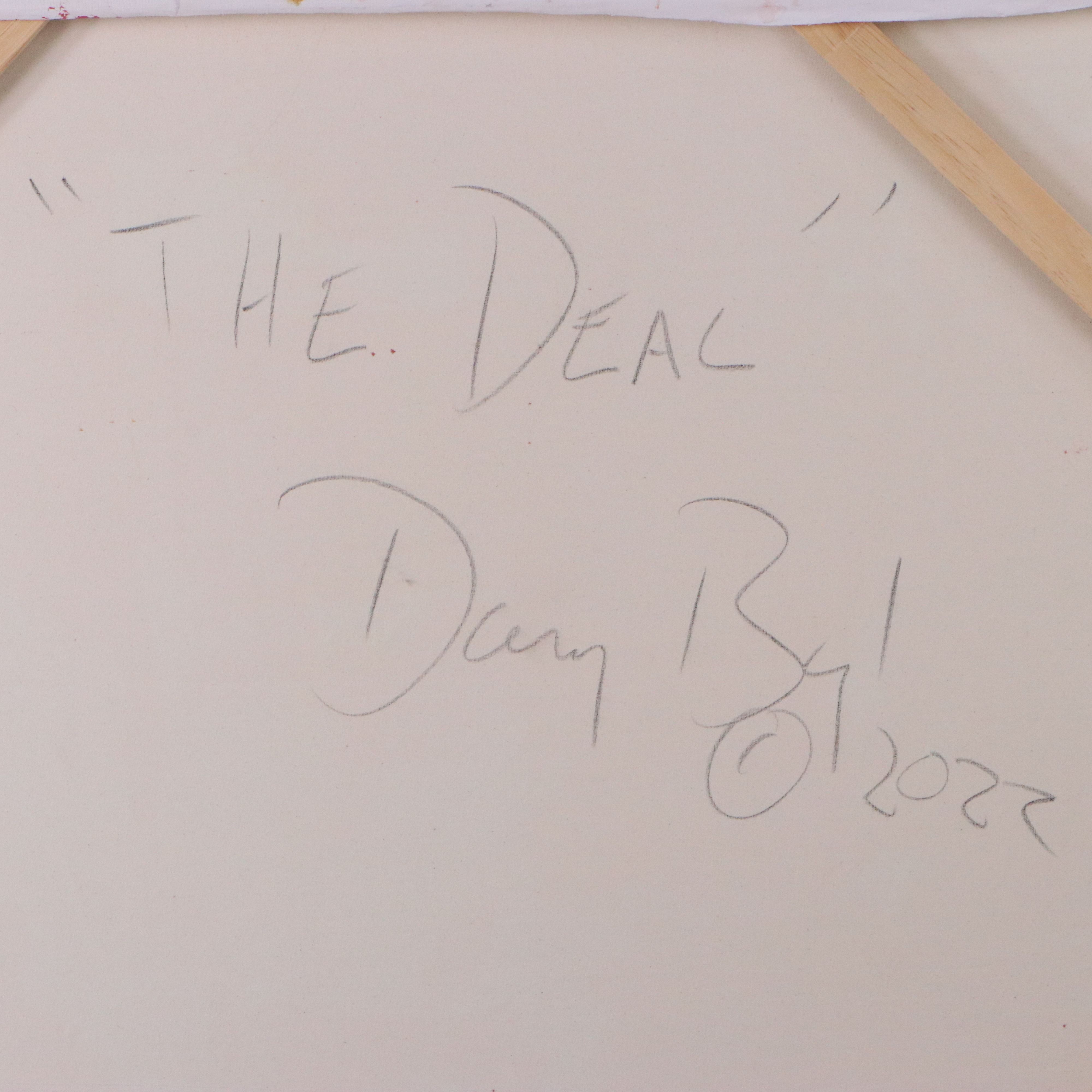 Dan Byl Abstract Acrylic Painting "The Deal," 2016