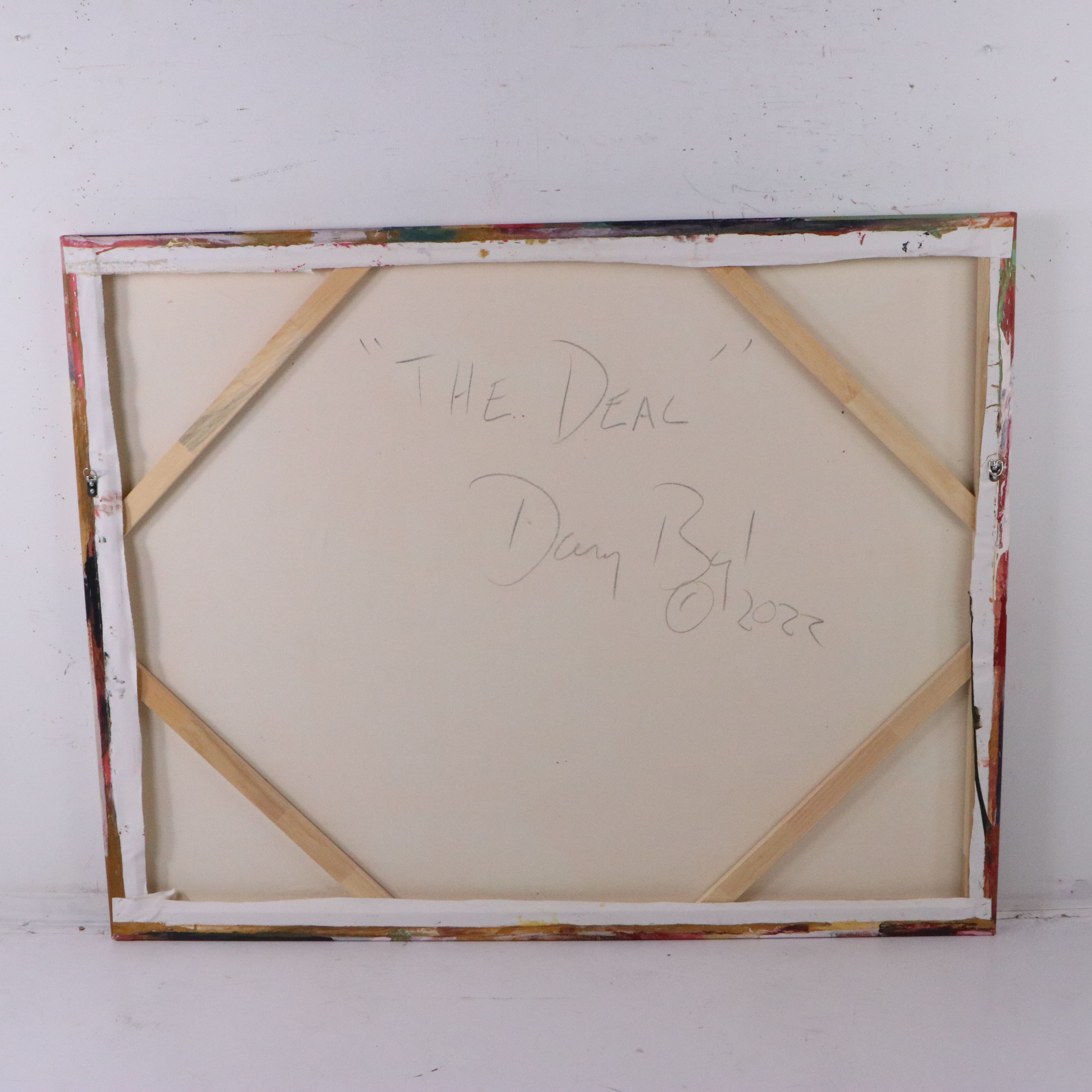 Dan Byl Abstract Acrylic Painting "The Deal," 2016