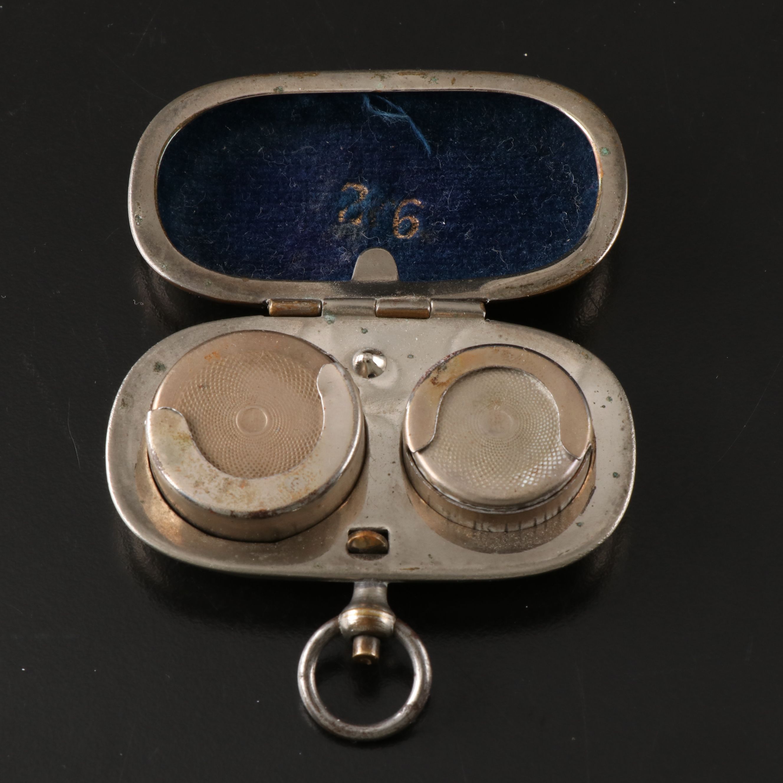 Victorian Silver Plate Coin Holders, Late 19th/Early 20th Century