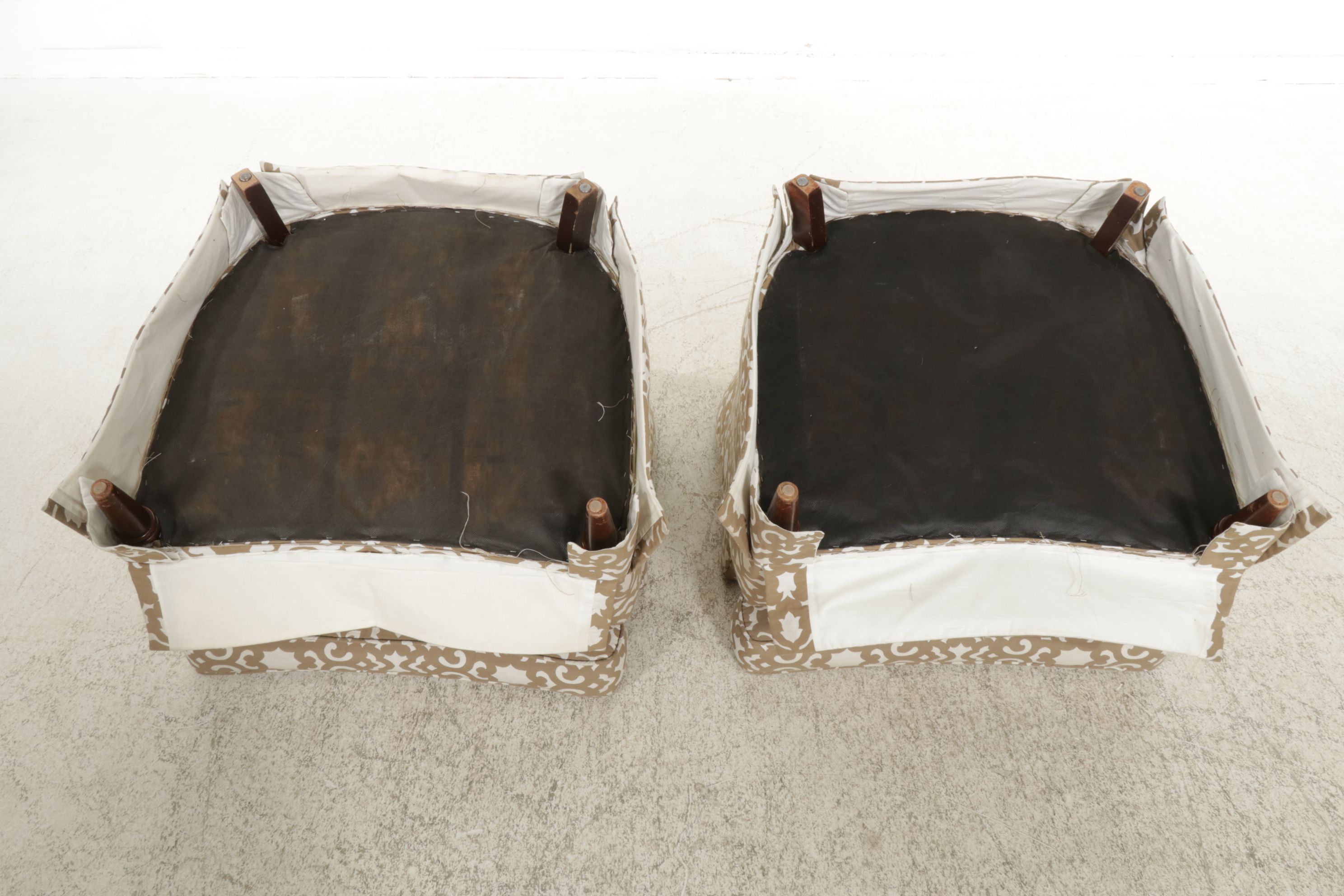 Pair of Upholstered Club Chairs, Late 20th Century