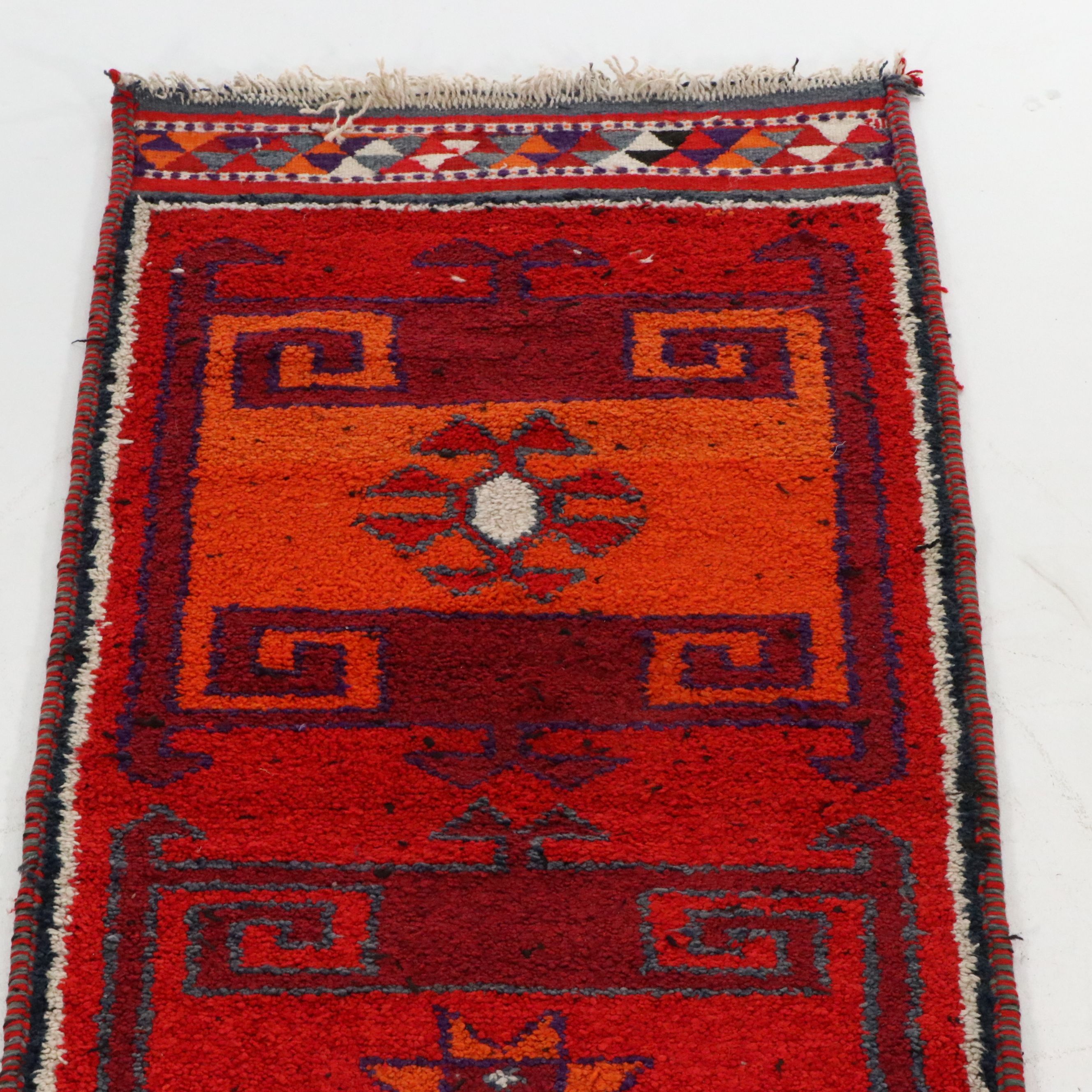 3'5 x 12'9 Hand-Knotted Turkish Village Long Rug