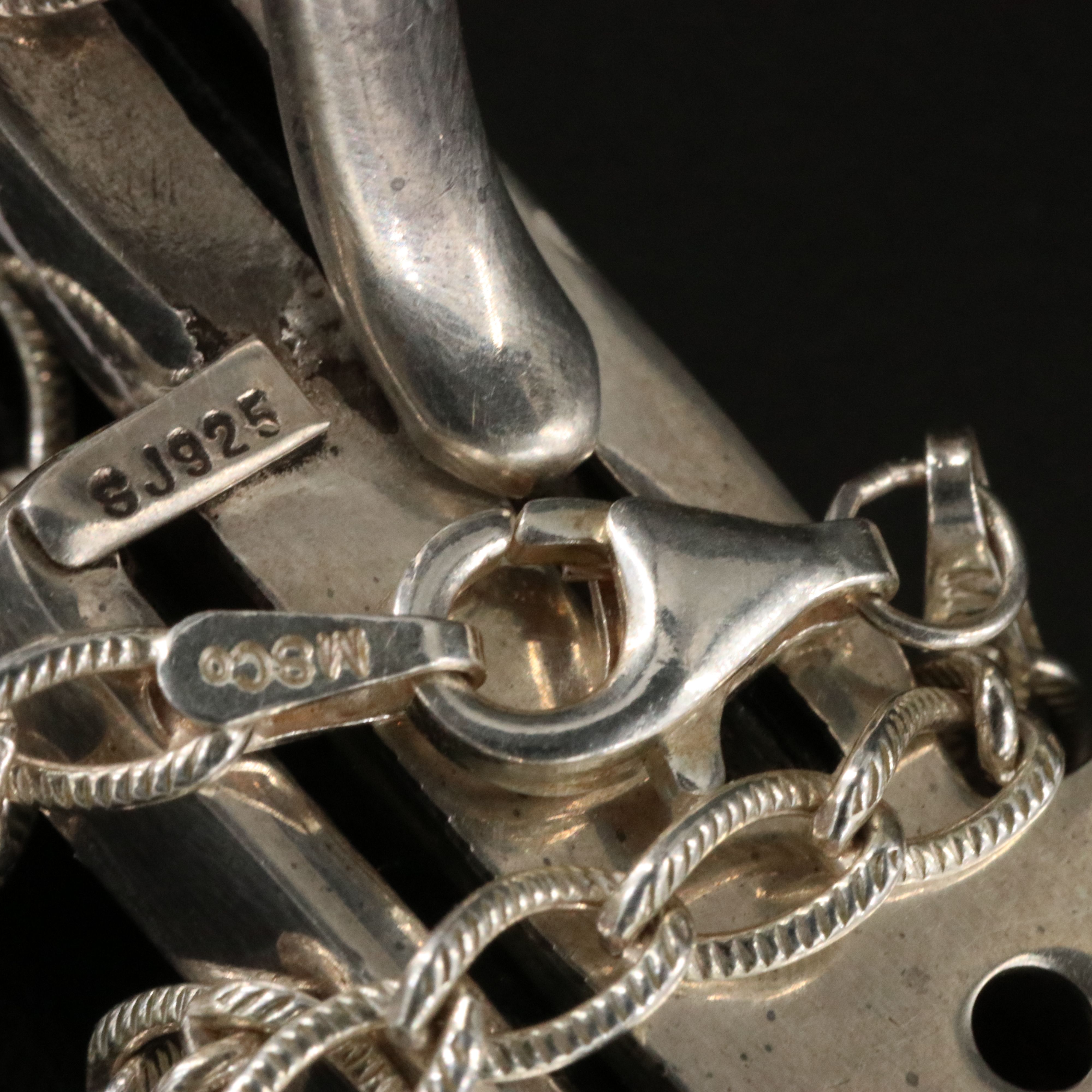 Sterling Tourmaline Pendant Necklace