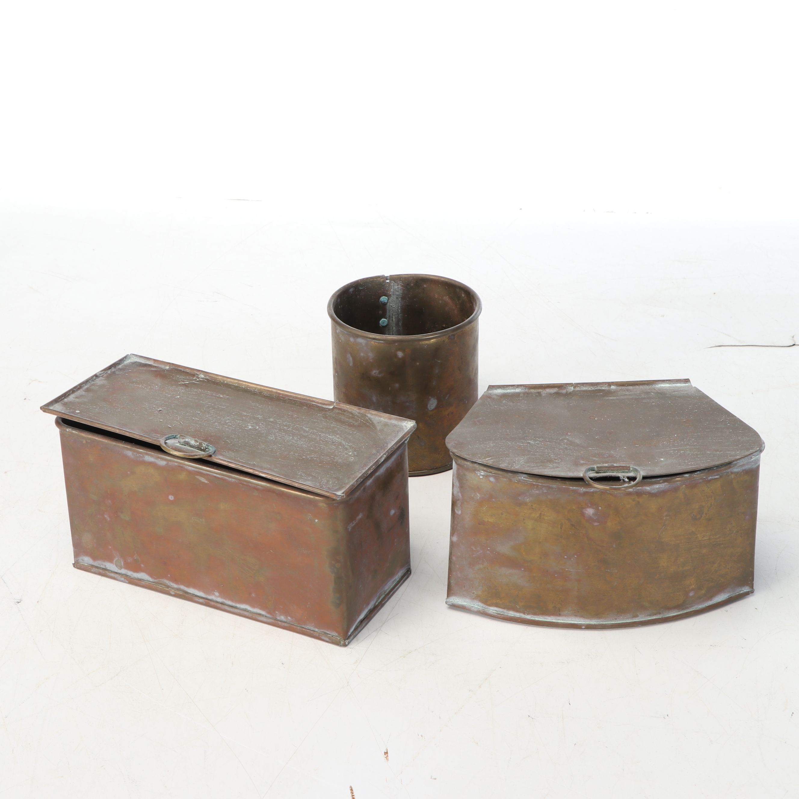 Chinese Patinated Brass Noodle Vending Cart on Casters, 20th Century