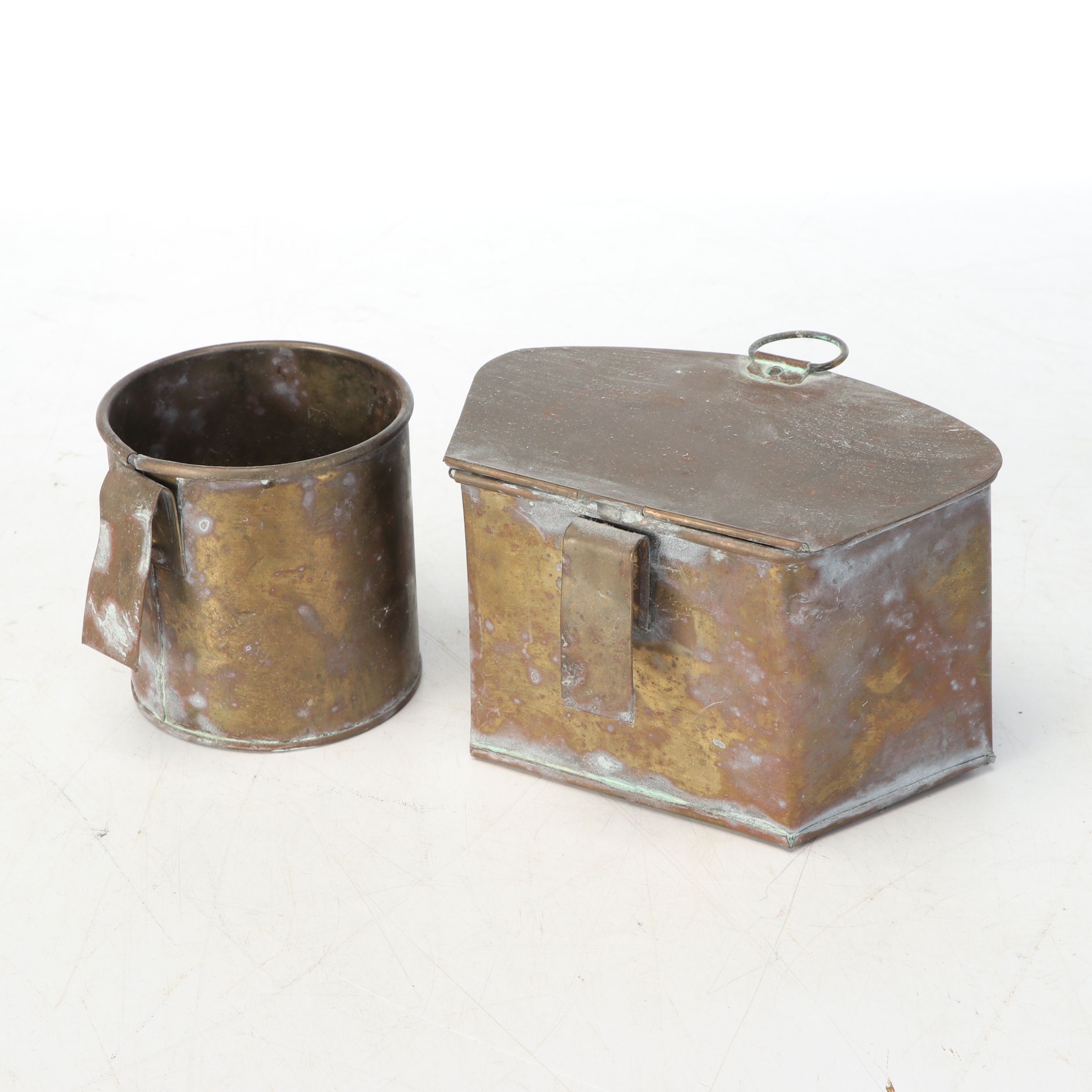 Chinese Patinated Brass Noodle Vending Cart on Casters, 20th Century