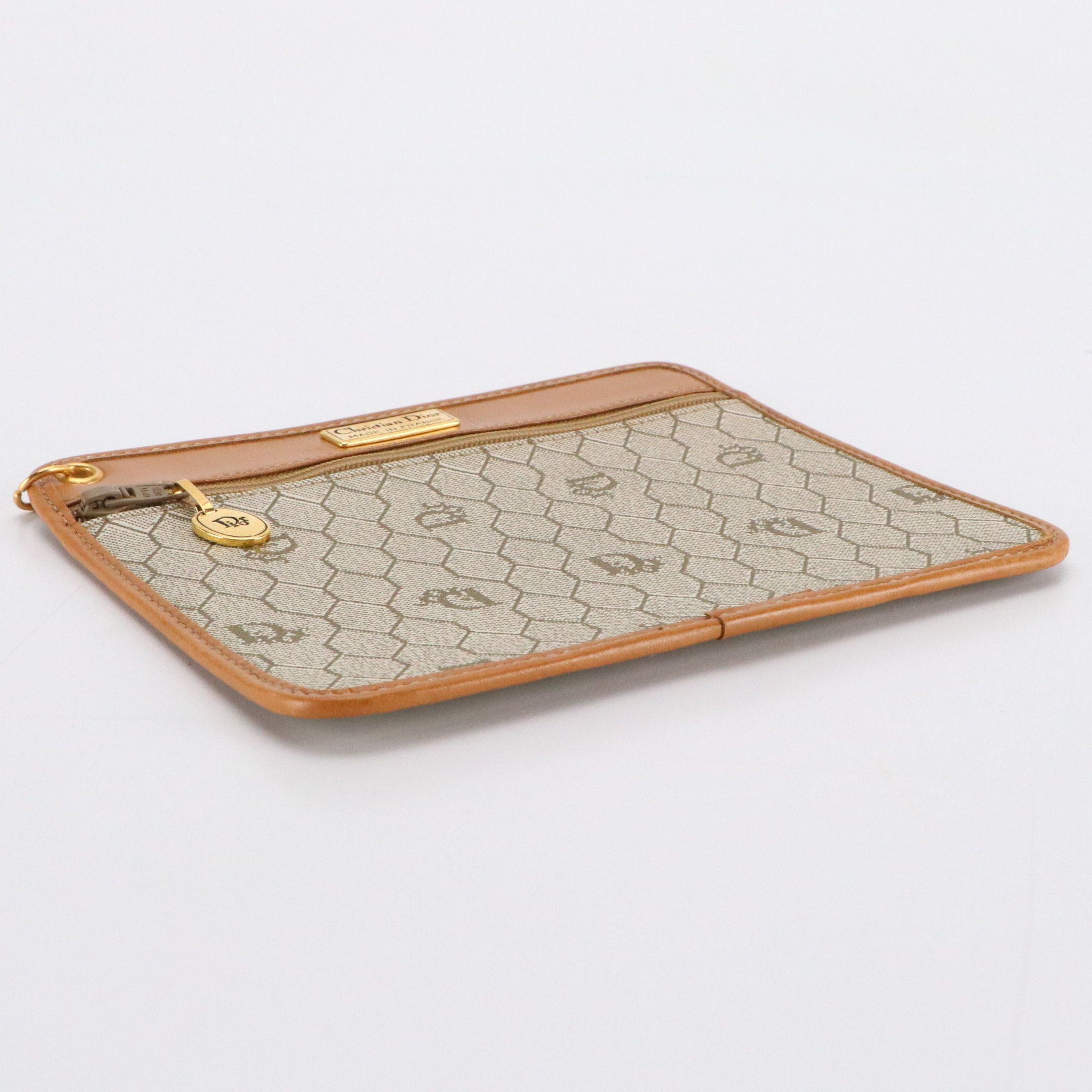 Christian Dior Accessory Pouch in Logo Honeycomb Jacquard Canvas