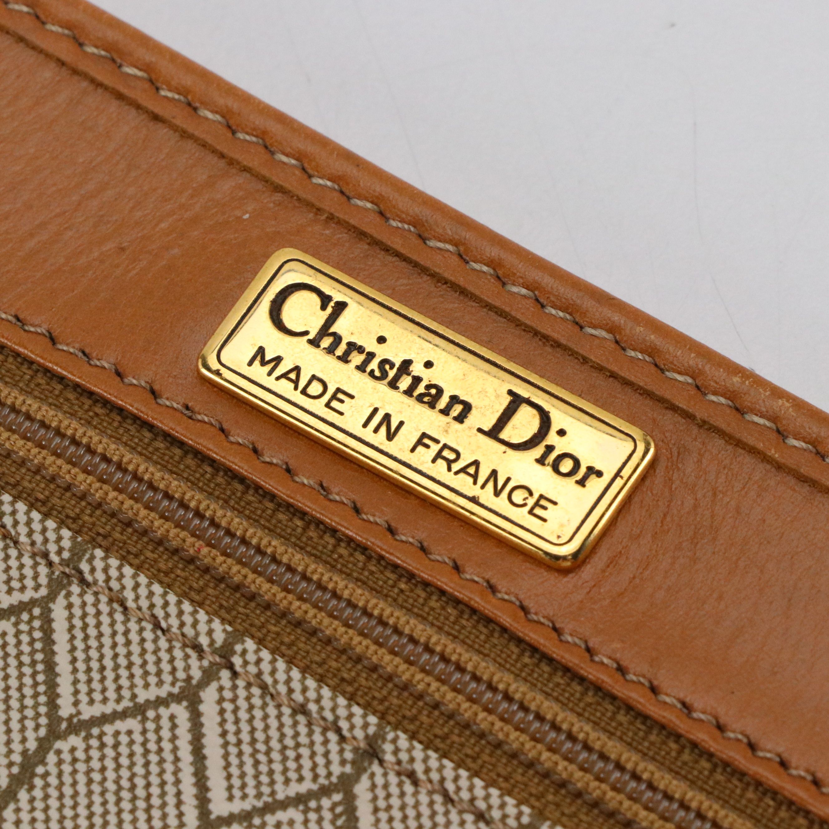 Christian Dior Accessory Pouch in Logo Honeycomb Jacquard Canvas