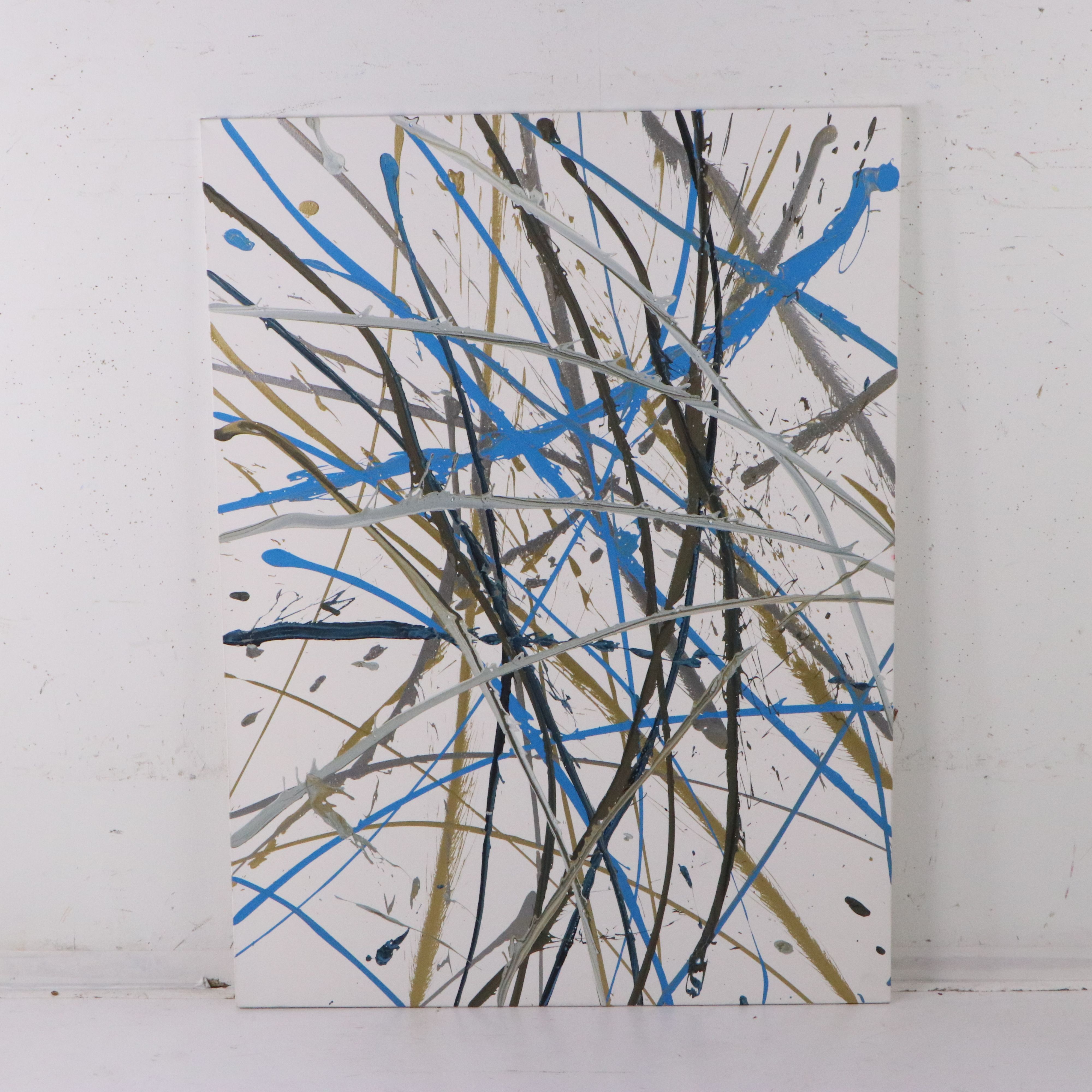 Eric Weldon Weinbrenner Abstract Expressionist Acrylic Painting, 21st Century