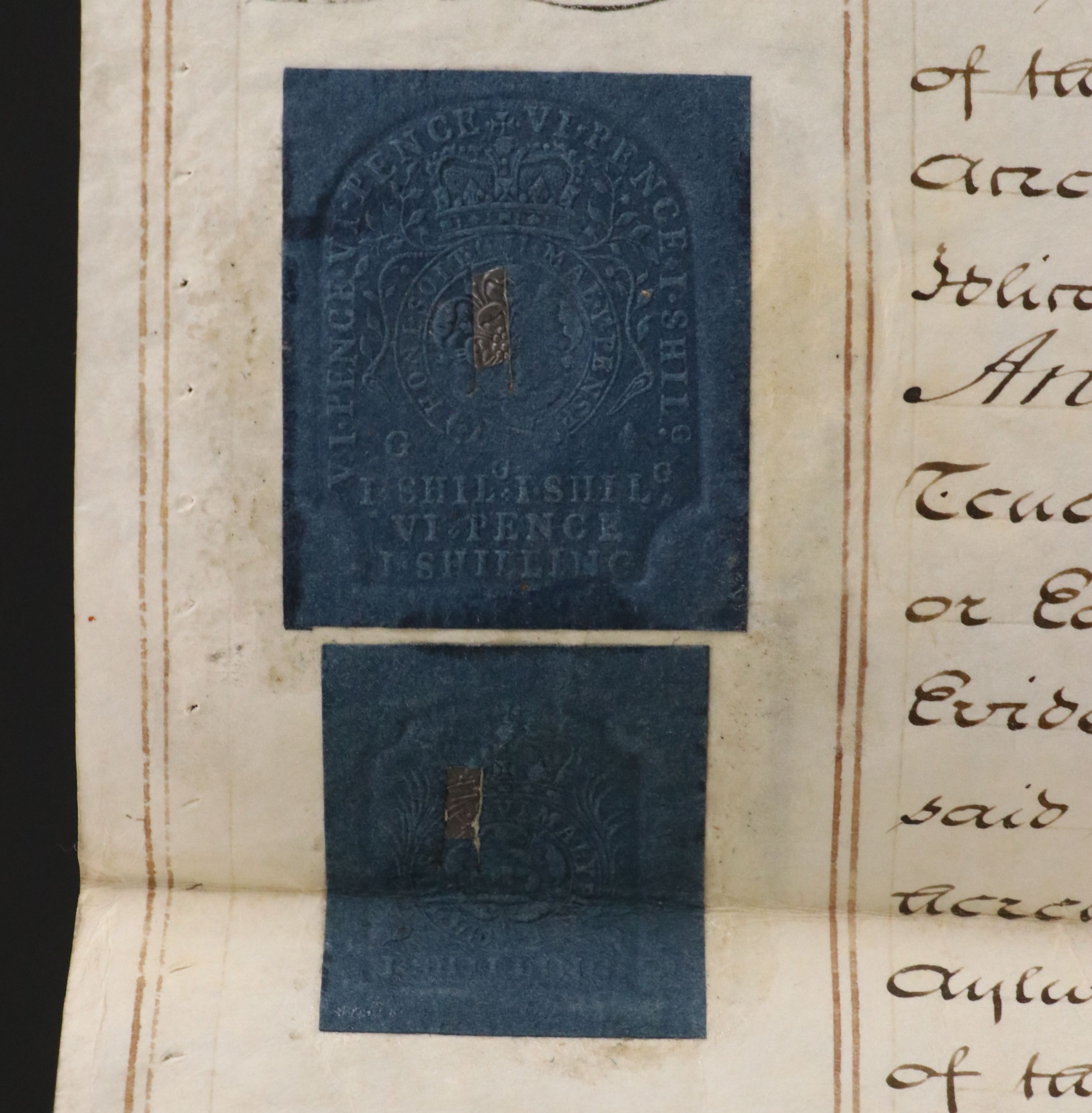 1830 English Vellum Indenture Document