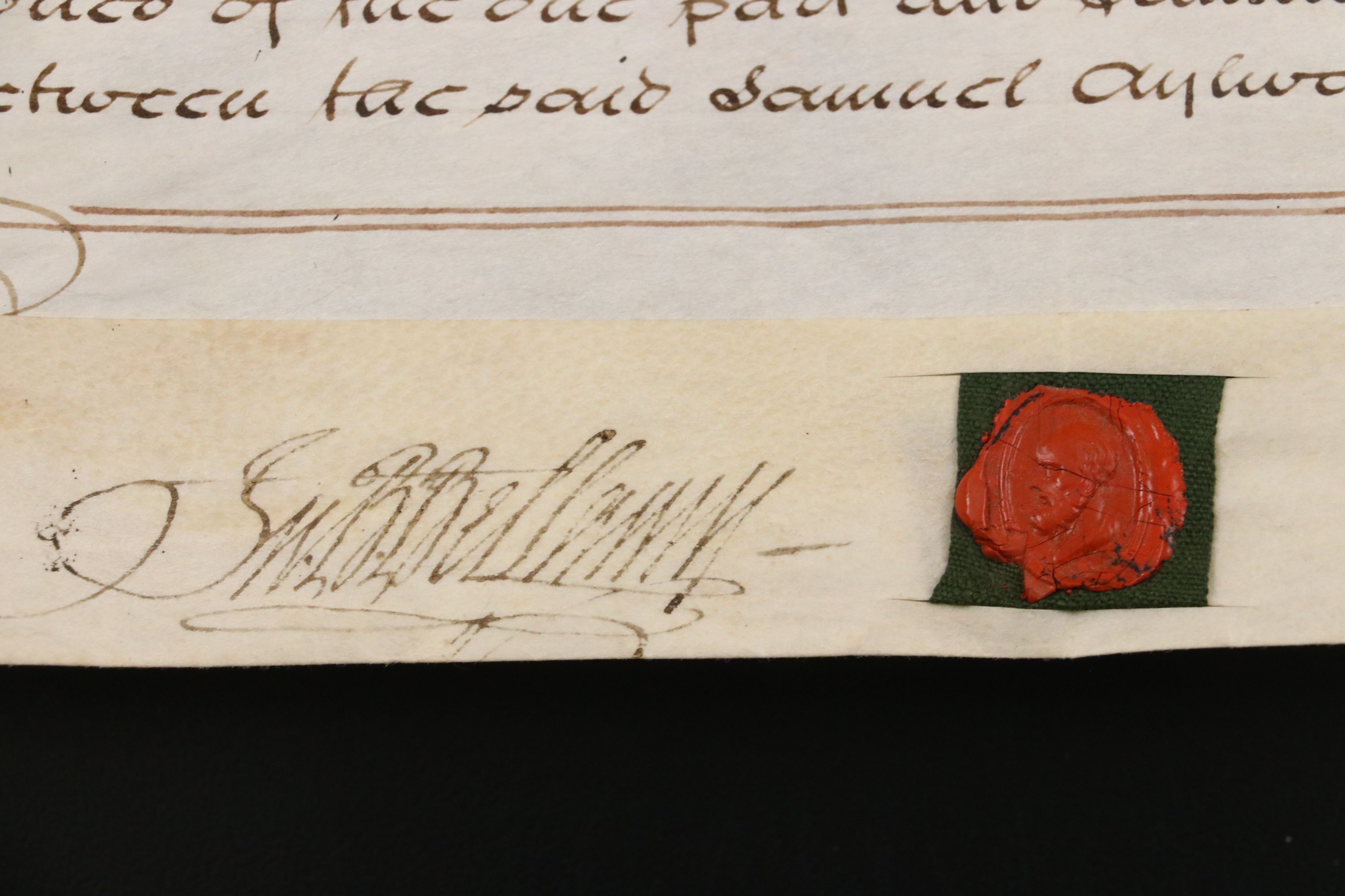 1830 English Vellum Indenture Document