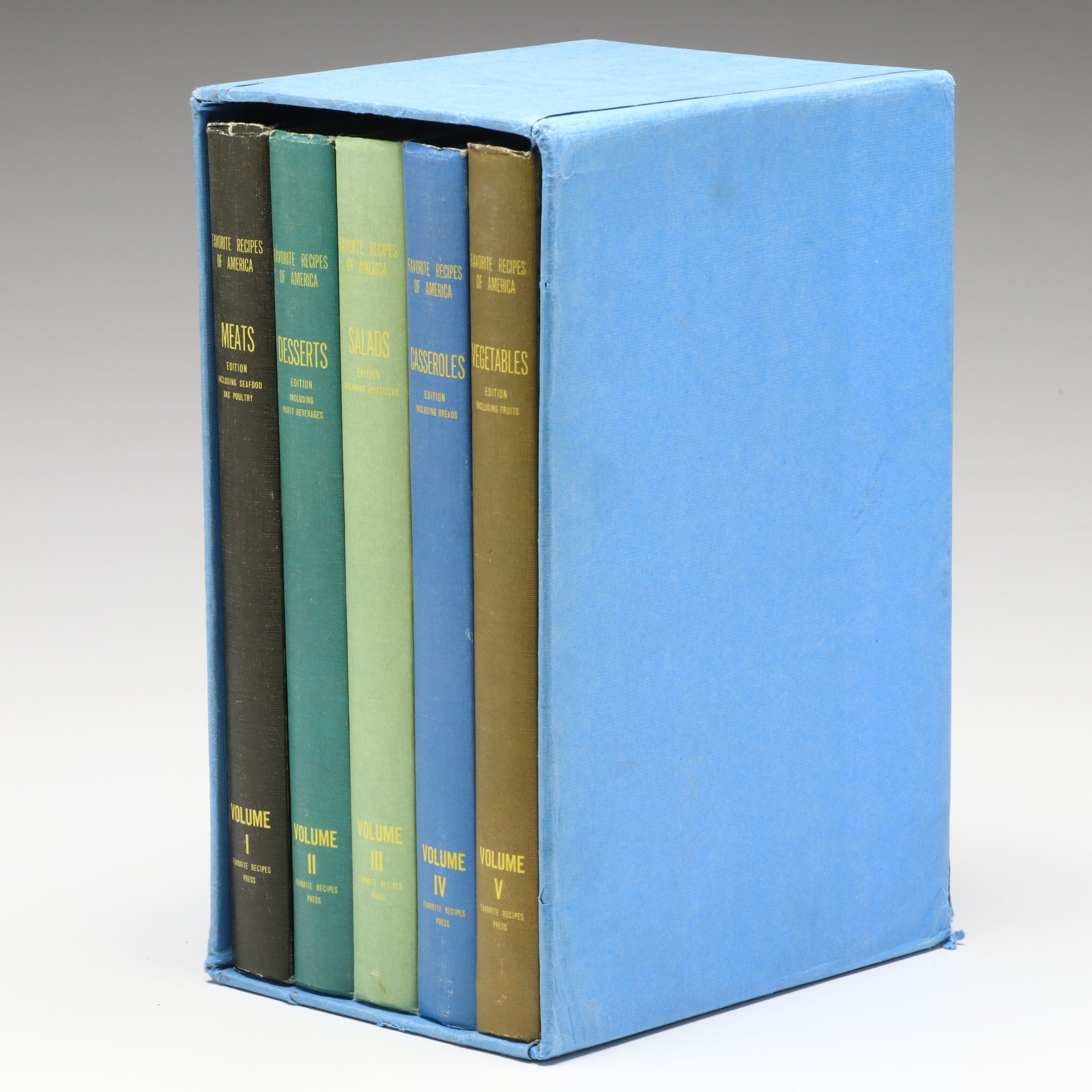 "Favorite Recipes of America" Cookbooks Full Set, 1966