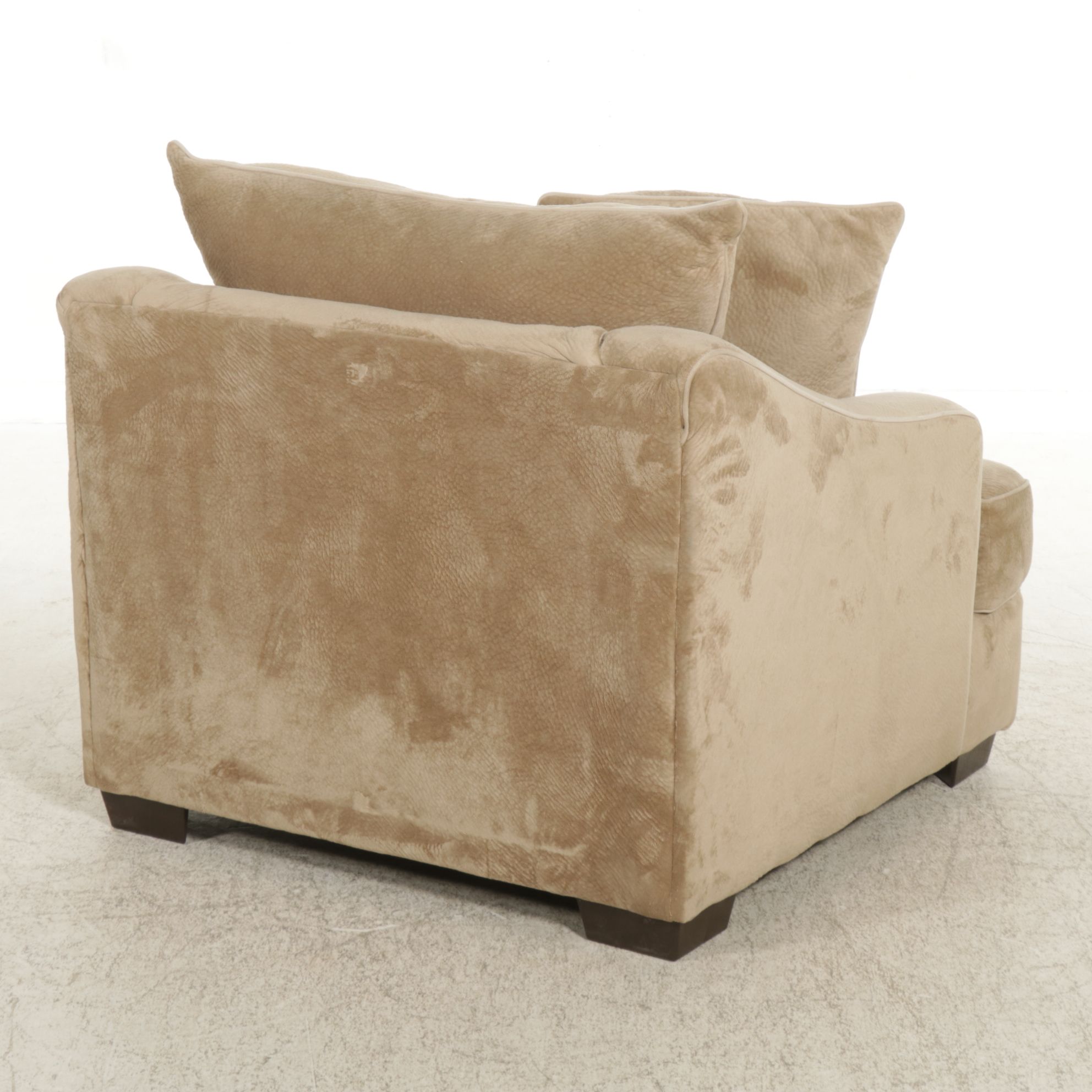 Corinthian for Front Room Furnishings Contemporary Upholstered Chair and Ottoman