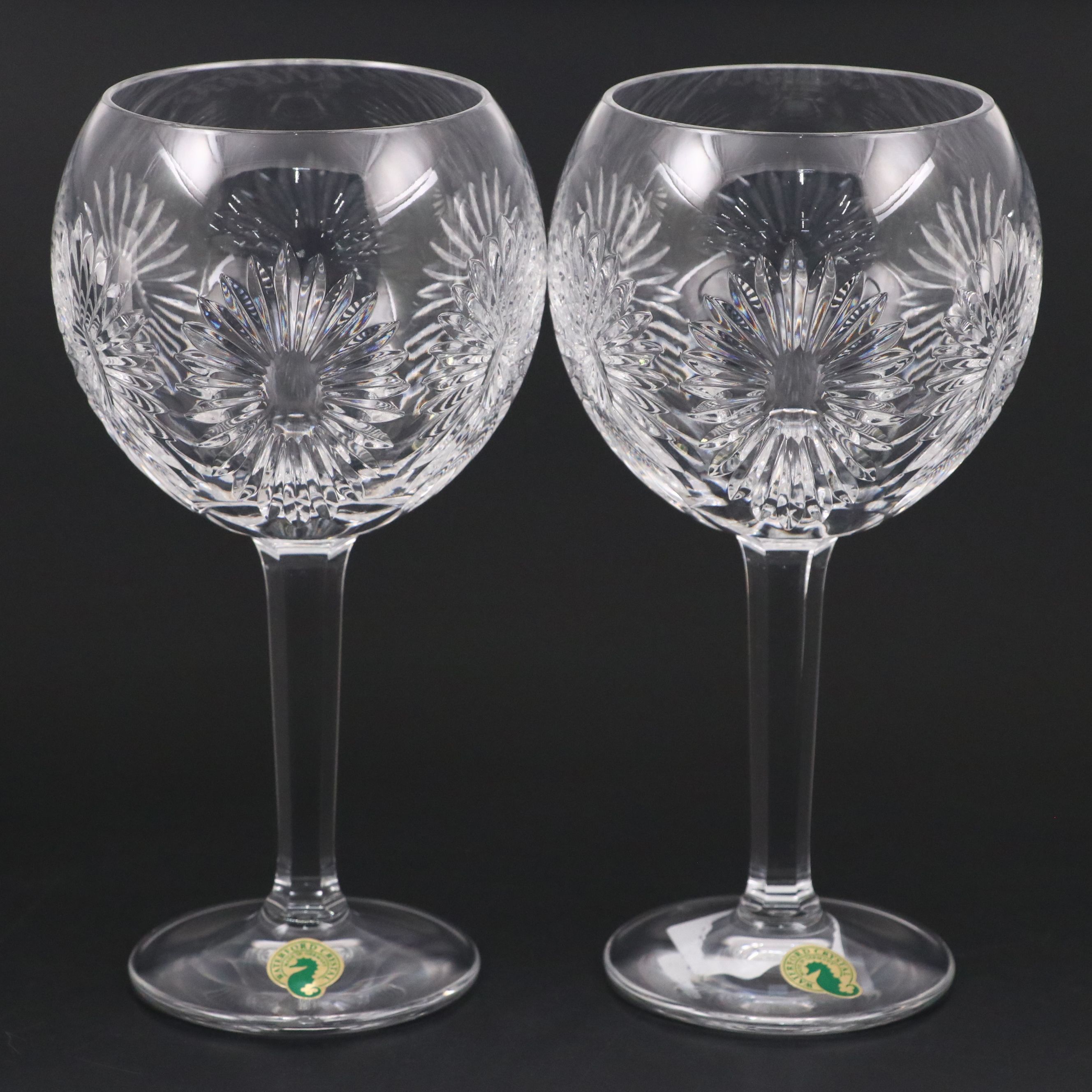 Waterford Millennium Collection "Health" Crystal Toasting Goblets