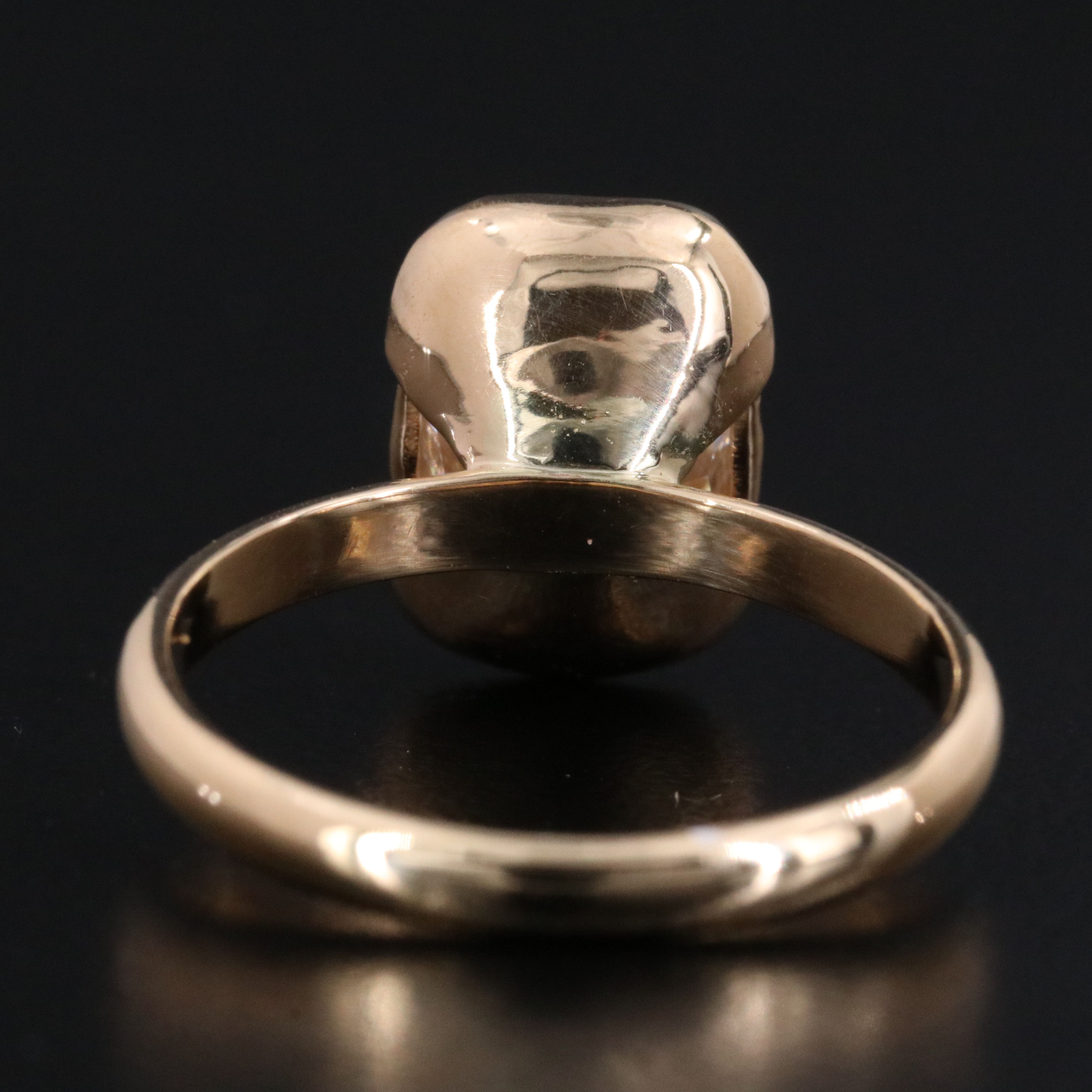 18K 4.06 CT Lab Grown Diamond Solitaire Ring with IGI Report