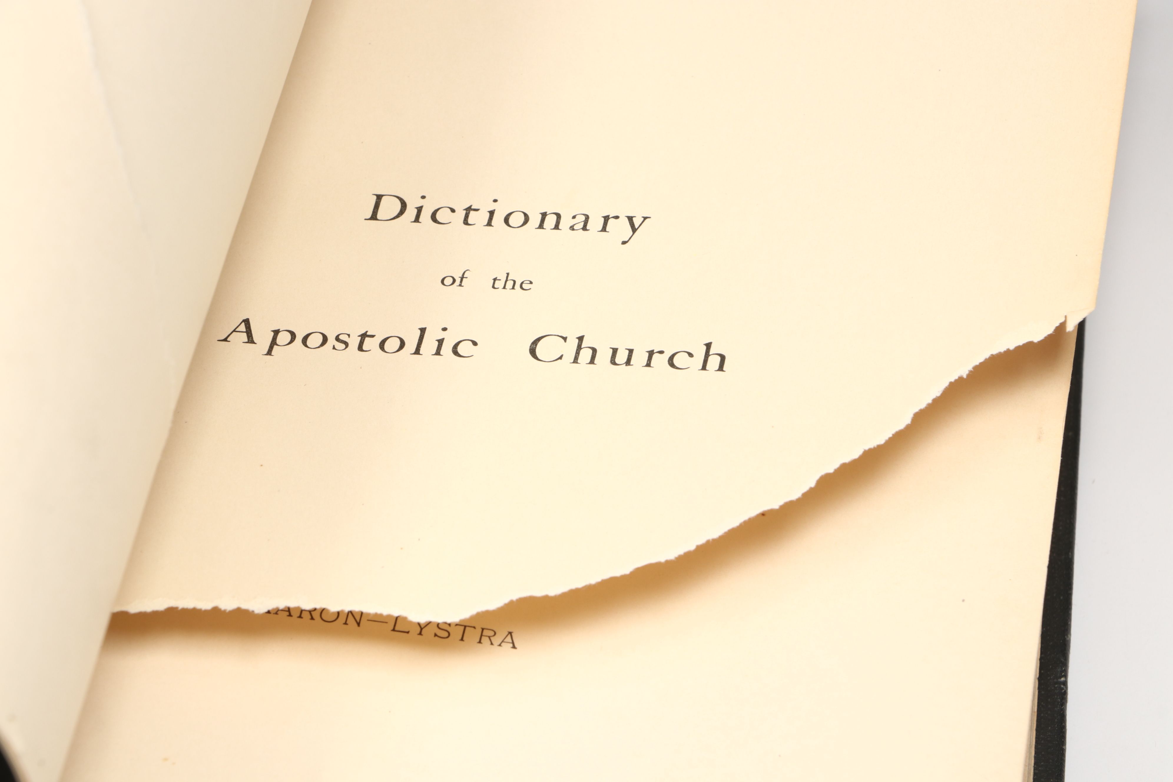 First Edition "Dictionary of the Apostolic Church" Edited by James Hastings