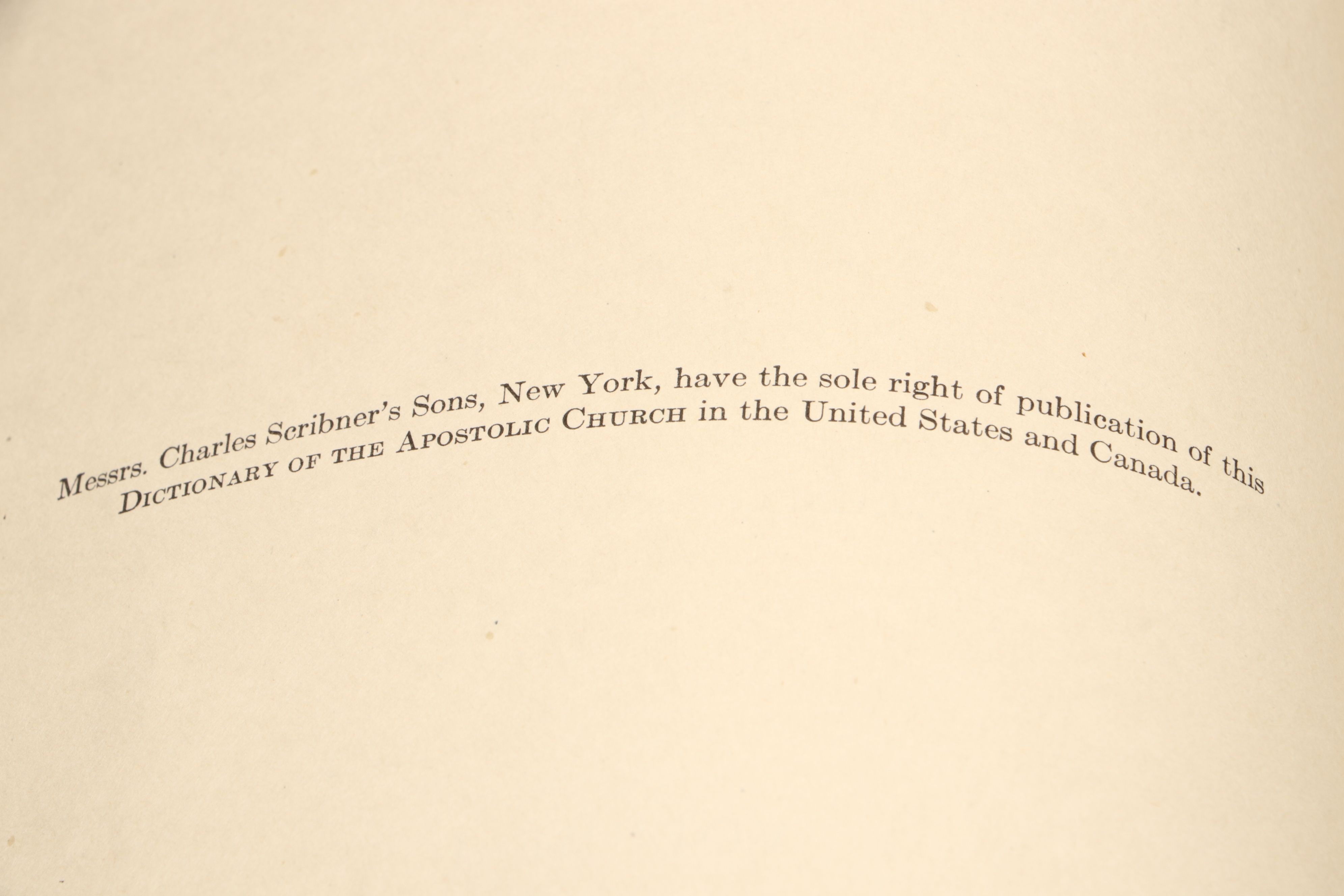 First Edition "Dictionary of the Apostolic Church" Edited by James Hastings